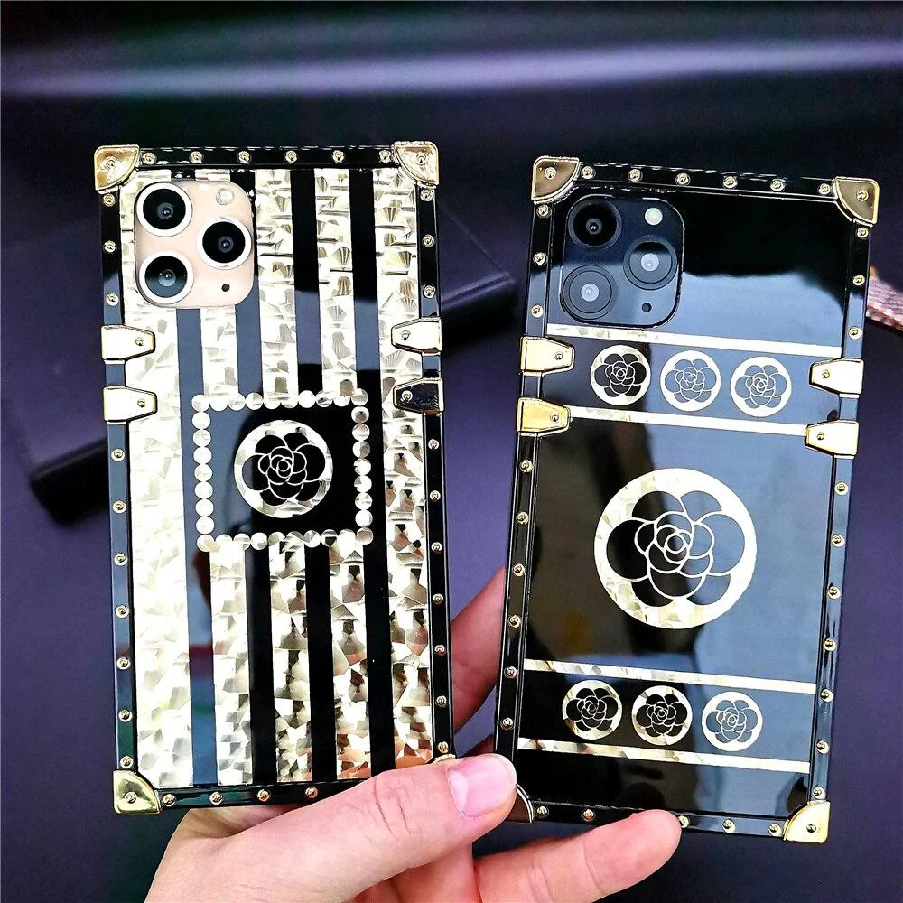 Us Lite Luxury Flower Case Square Cover for iPhone 11 12 13 14 Plus Mini Pro Max - Image 6