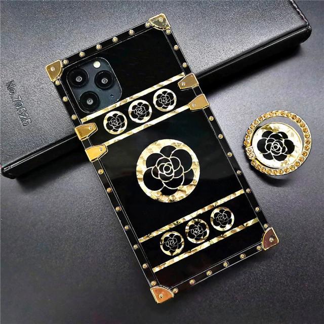 Us Lite Luxury Flower Case Square Cover for iPhone 11 12 13 14 Plus Mini Pro Max - Image 7