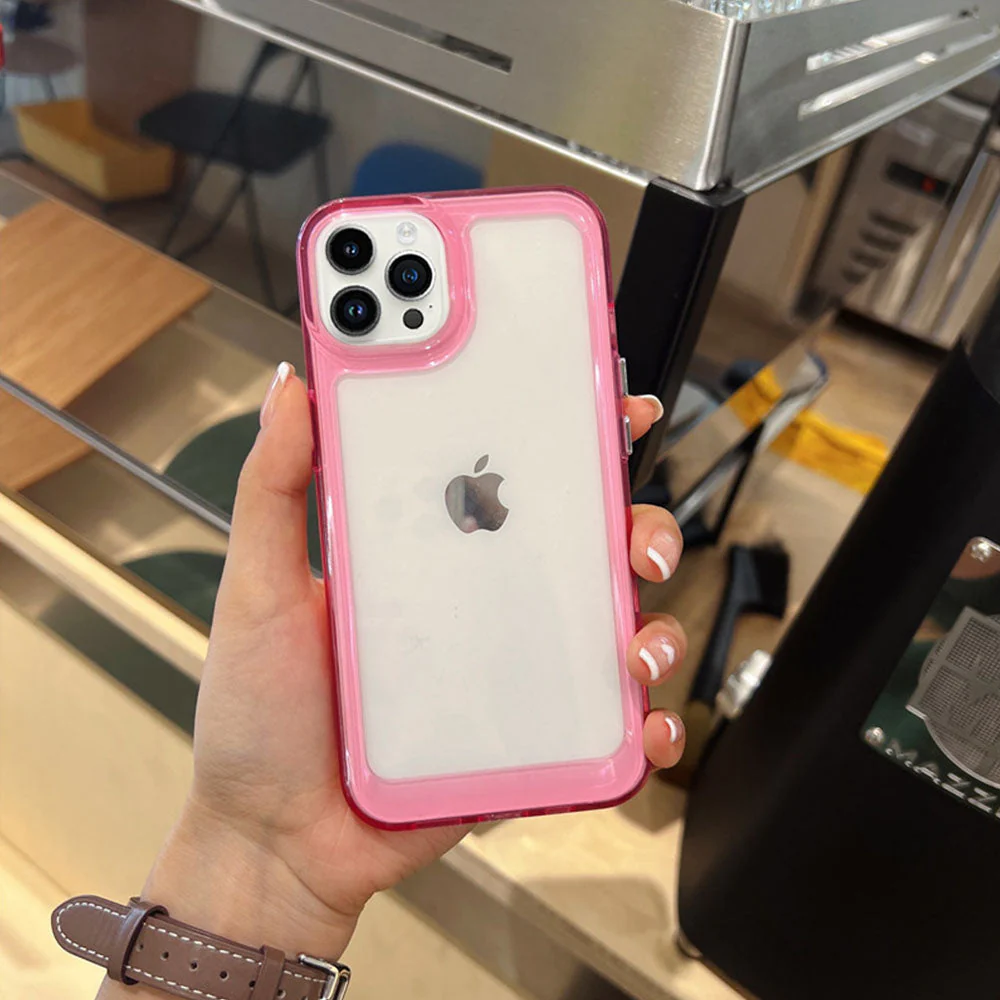 LuxuryKase Acrylic Clear Hard ShockProof Armour Case For Iphone - Image 14