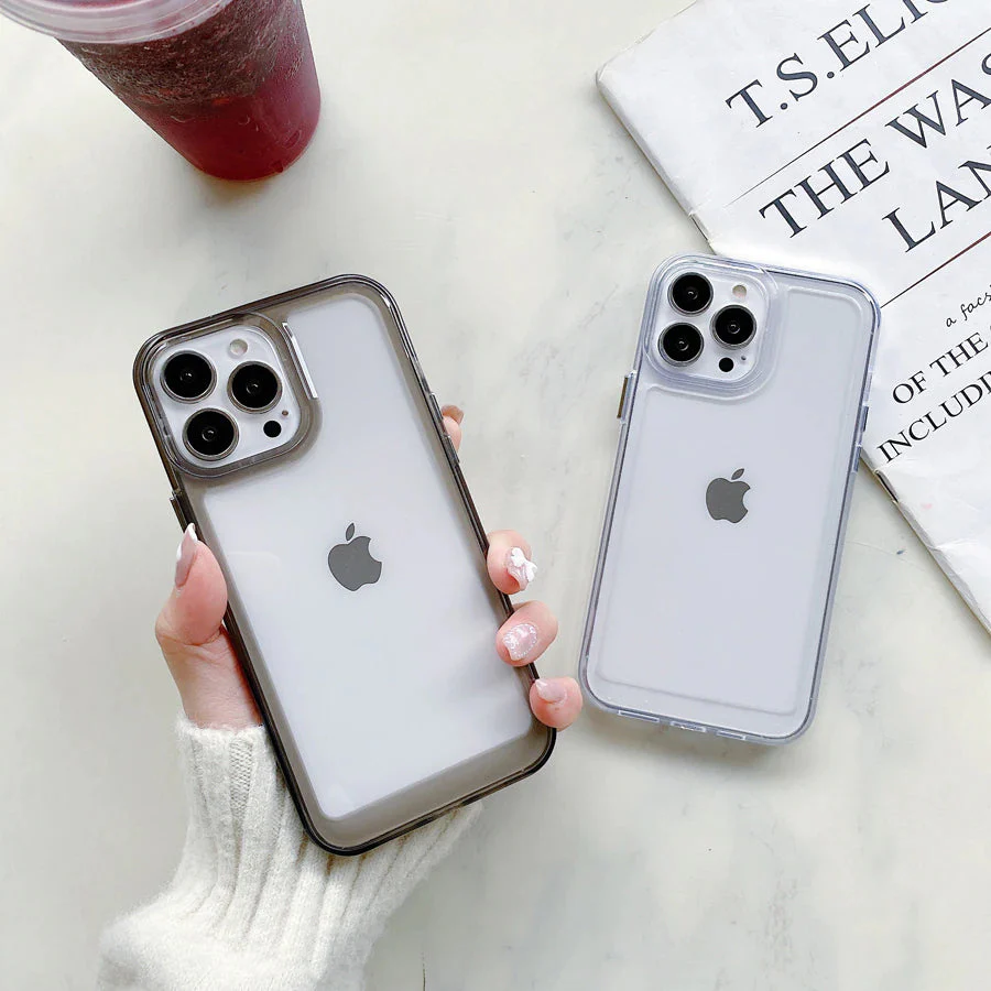LuxuryKase Acrylic Clear Hard Shockproof Armour Case For Iphone - Image 3