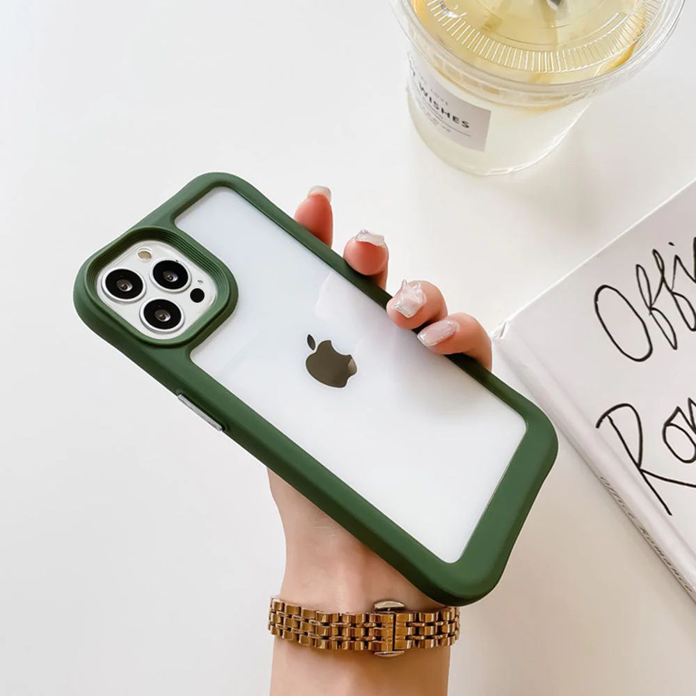 LuxuryKase Armor Transparent Acrylic Case For Iphone - Image 17