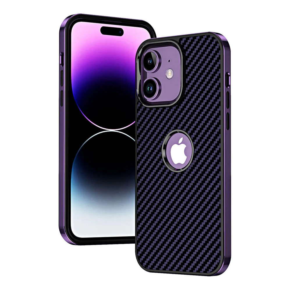 LuxuryKase Carbon Fiber Electroplated Shockproof Hybrid Hard Case for iPhone - Image 11