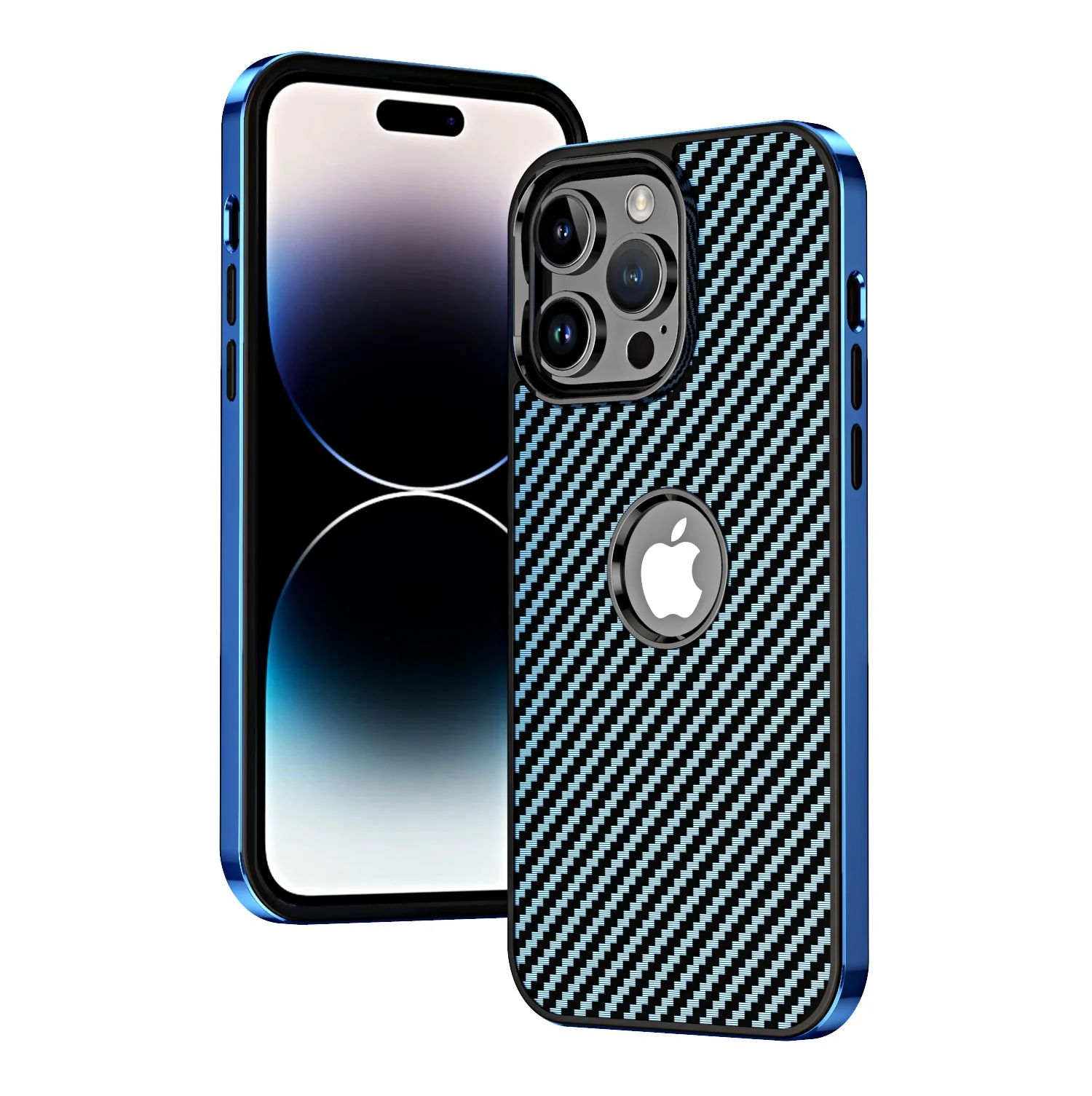 LuxuryKase Carbon Fiber Electroplated Shockproof Hybrid Hard Case for iPhone - Image 6