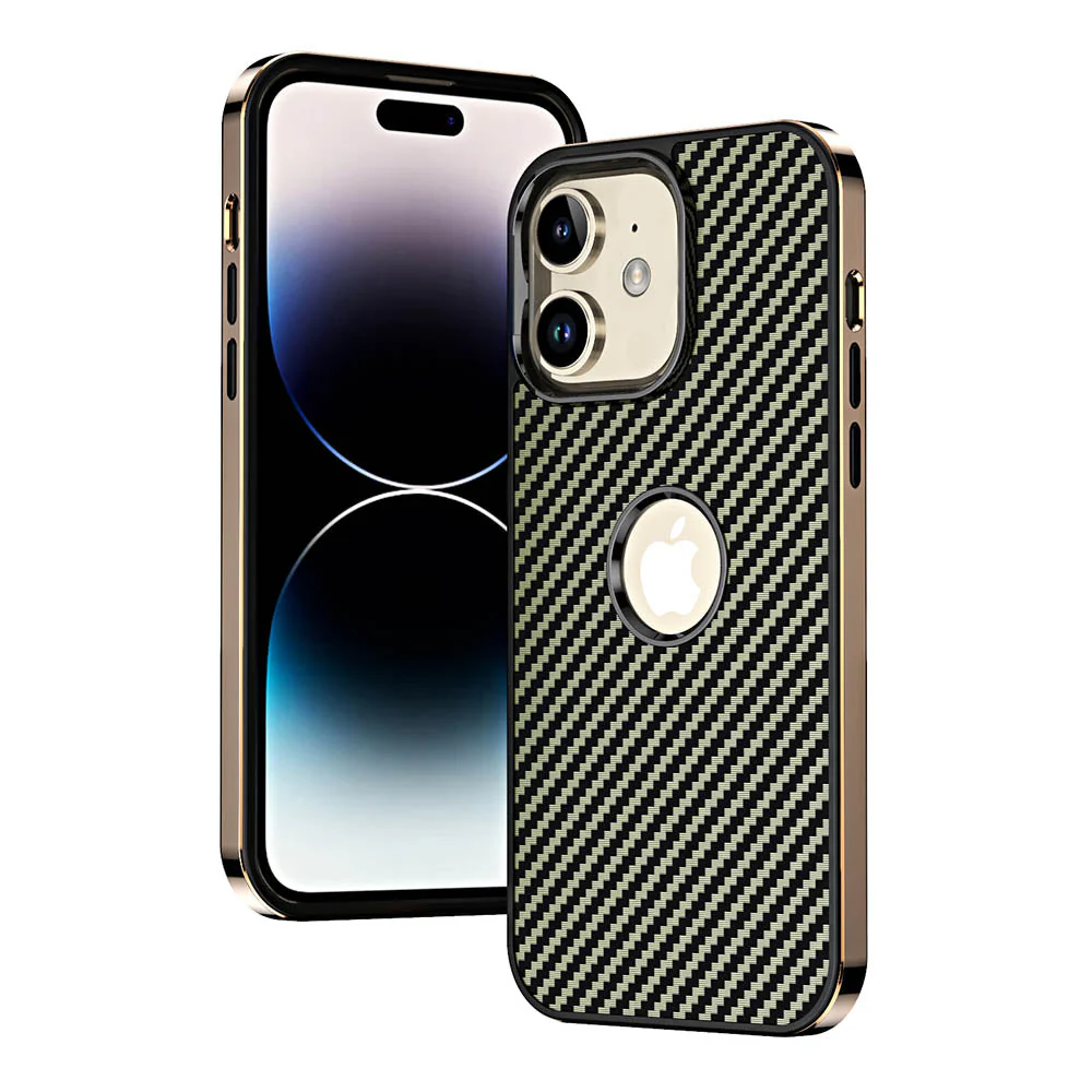 LuxuryKase Carbon Fiber Electroplated Shockproof Hybrid Hard Case for iPhone - Image 8