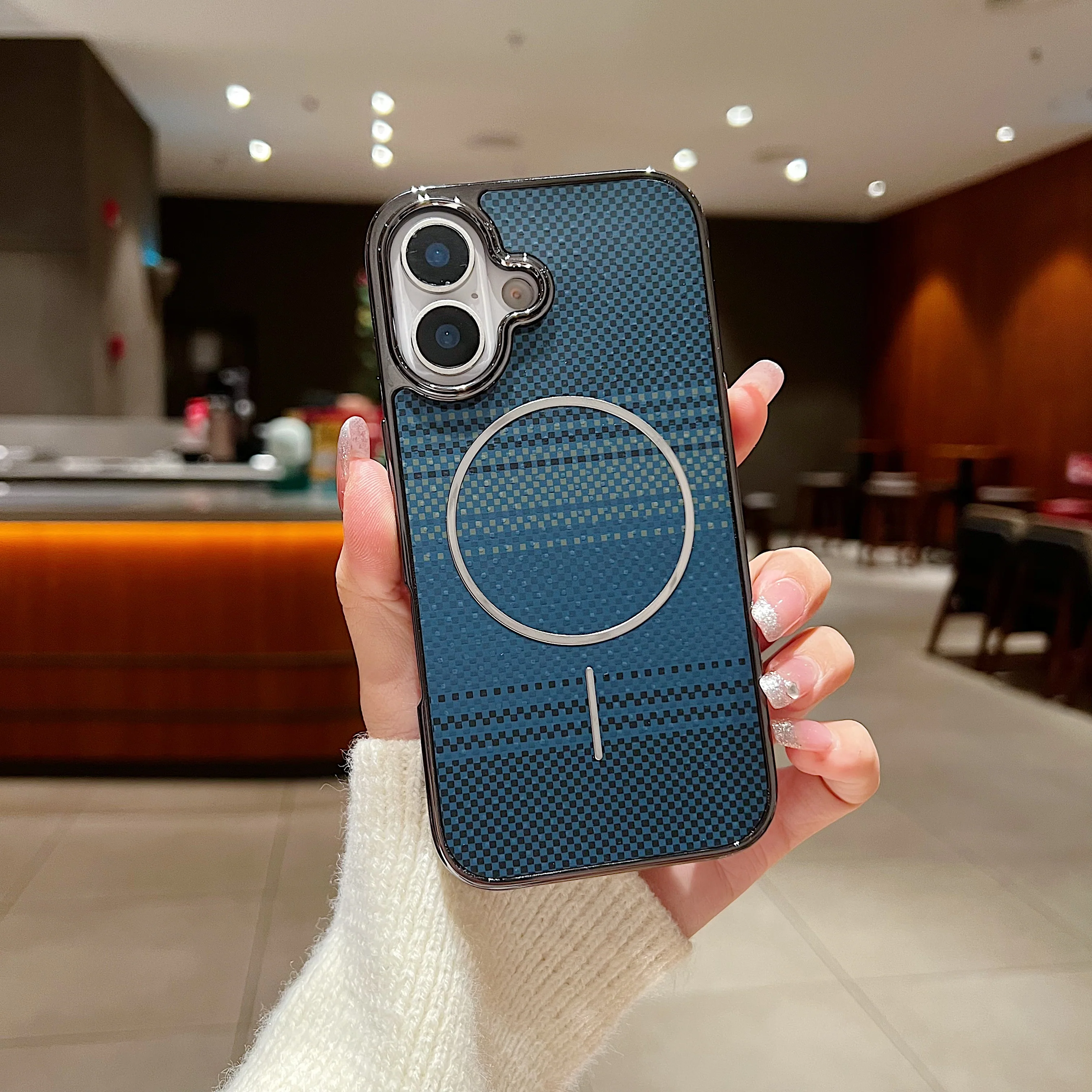 LuxuryKase Carbon Fiber Magnetic Case | Compatible with Mag-Safe | Slim Shockproof Protective Cover | Precise Cutouts & Anti-Scratch | Wireless Charging Support For iPhone & Samsung - Image 16