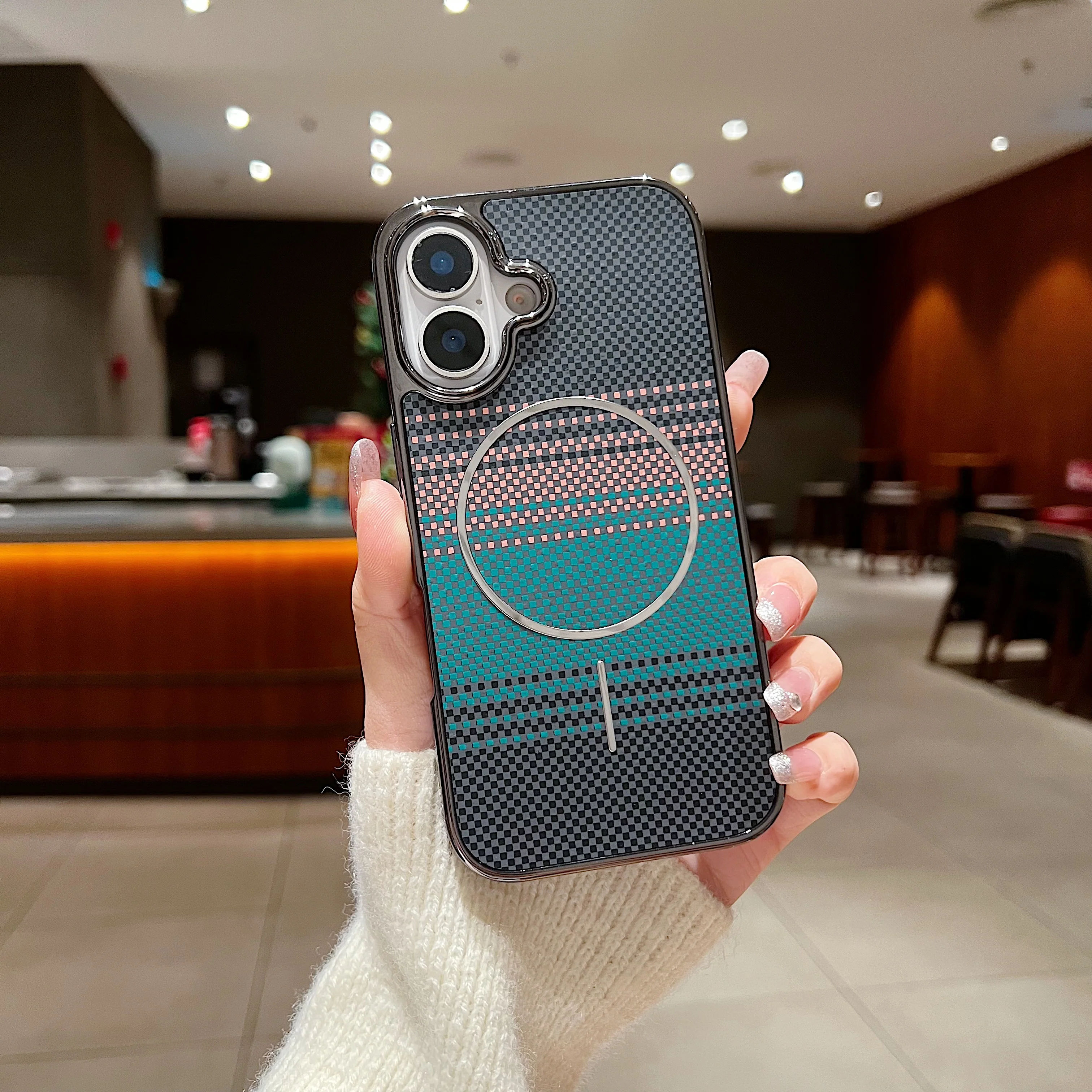 LuxuryKase Carbon Fiber Magnetic Case | Compatible with Mag-Safe | Slim Shockproof Protective Cover | Precise Cutouts & Anti-Scratch | Wireless Charging Support For iPhone & Samsung - Image 17