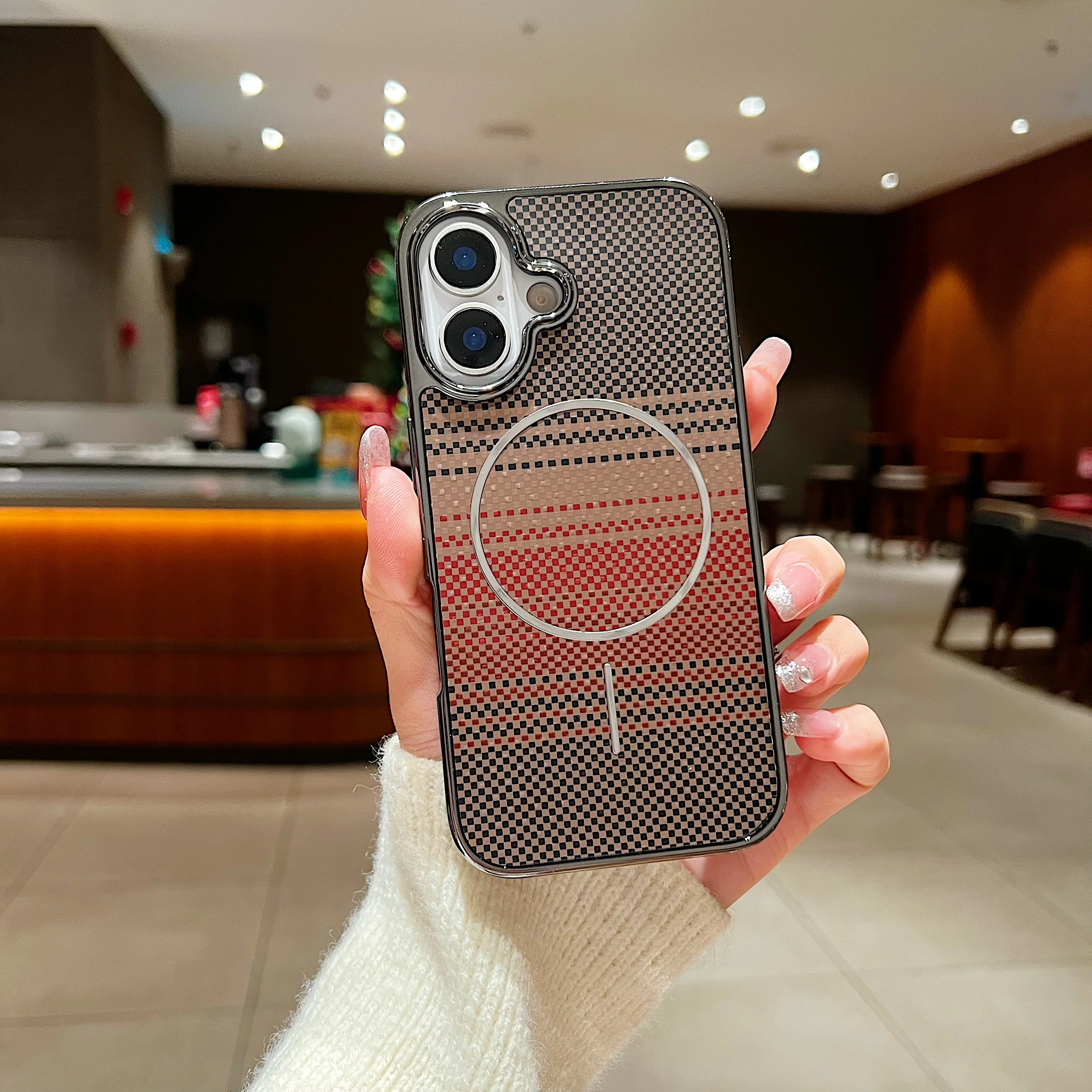 LuxuryKase Carbon Fiber Magnetic Case | Compatible with Mag-Safe | Slim Shockproof Protective Cover | Precise Cutouts & Anti-Scratch | Wireless Charging Support For iPhone & Samsung - Image 18