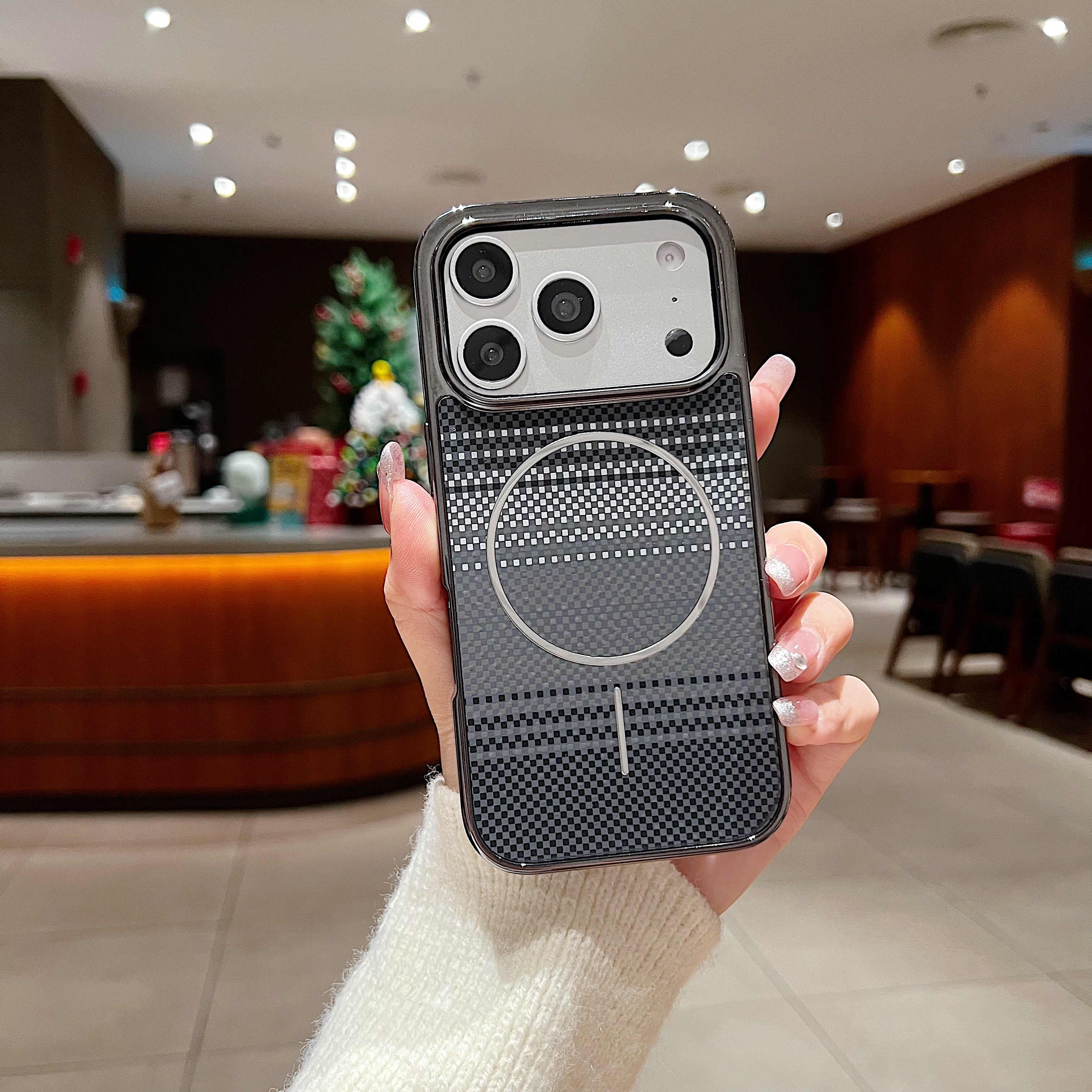 LuxuryKase Carbon Fiber Magnetic Case | Compatible with Mag-Safe | Slim Shockproof Protective Cover | Precise Cutouts & Anti-Scratch | Wireless Charging Support For iPhone & Samsung - Image 19