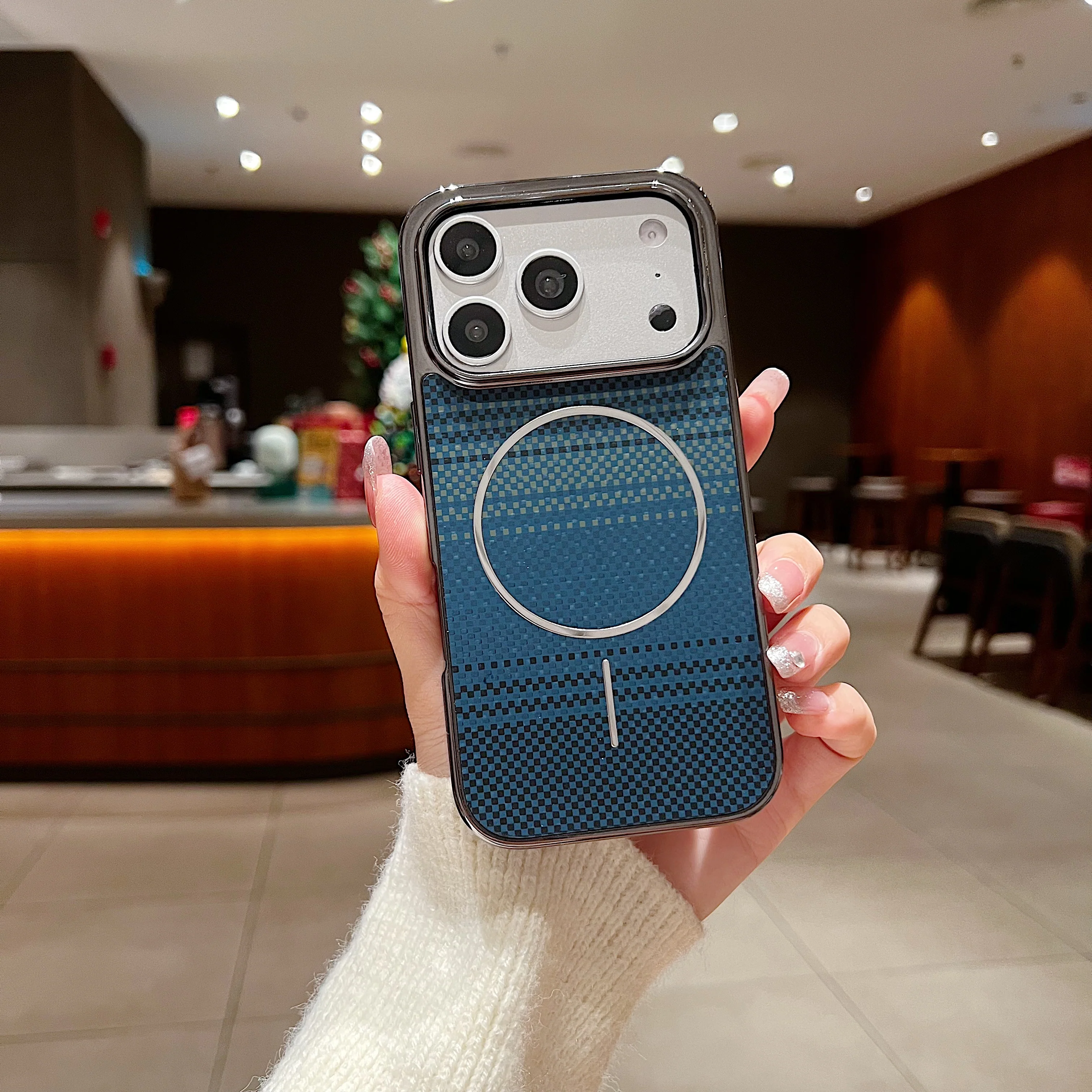 LuxuryKase Carbon Fiber Magnetic Case | Compatible with Mag-Safe | Slim Shockproof Protective Cover | Precise Cutouts & Anti-Scratch | Wireless Charging Support For iPhone & Samsung - Image 20