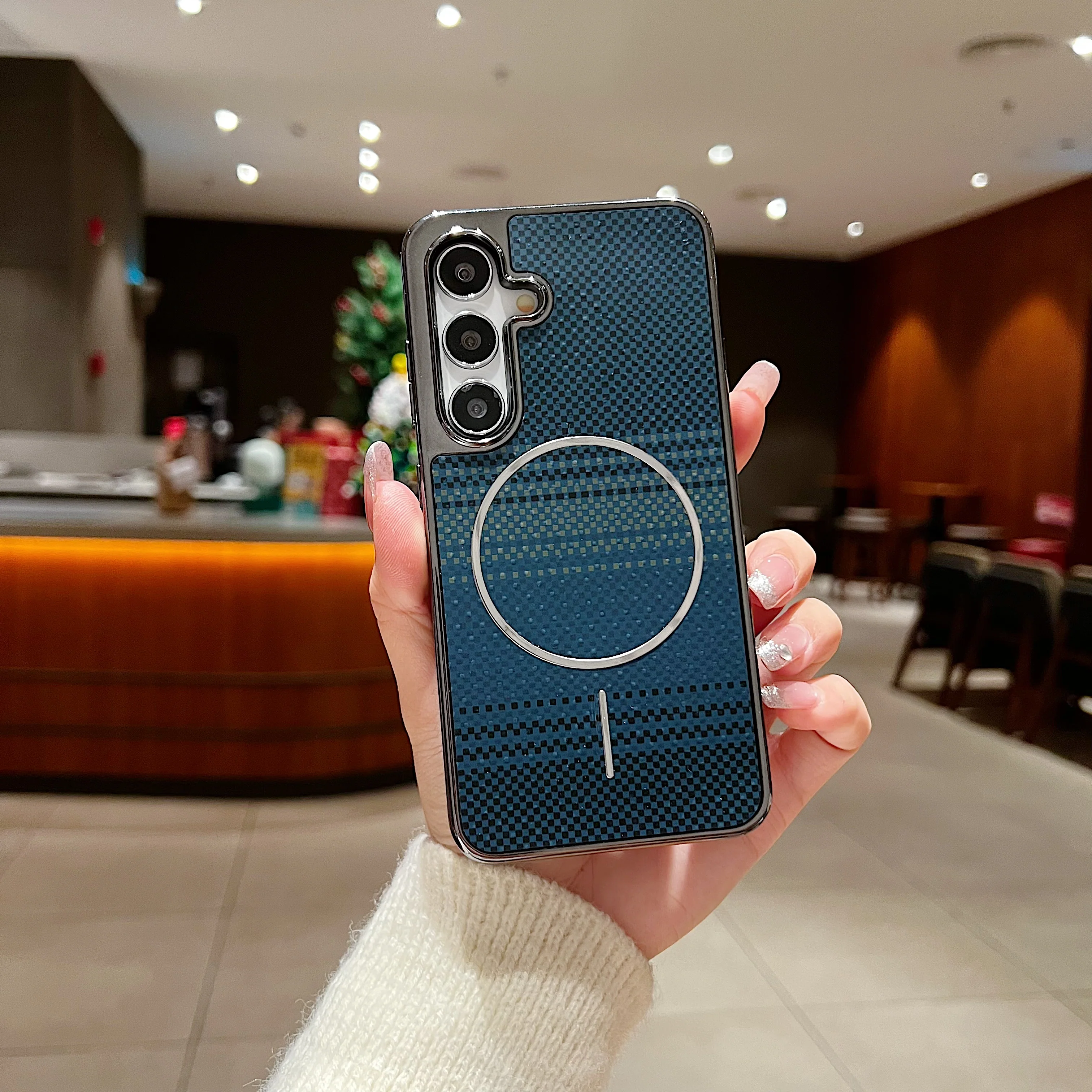 LuxuryKase Carbon Fiber Magnetic Case | Compatible with Mag-Safe | Slim Shockproof Protective Cover | Precise Cutouts & Anti-Scratch | Wireless Charging Support For iPhone & Samsung - Image 24