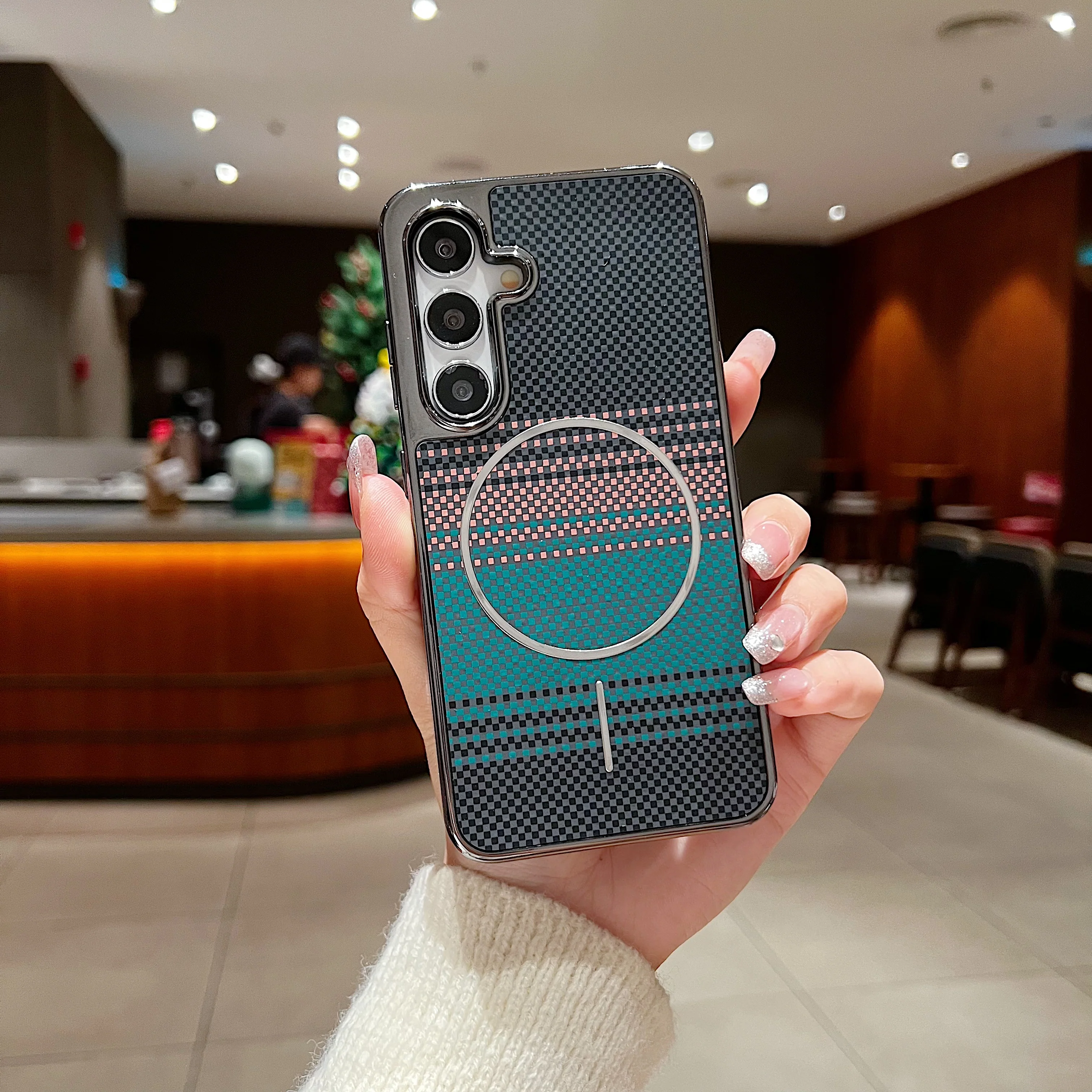 LuxuryKase Carbon Fiber Magnetic Case | Compatible with Mag-Safe | Slim Shockproof Protective Cover | Precise Cutouts & Anti-Scratch | Wireless Charging Support For iPhone & Samsung - Image 25