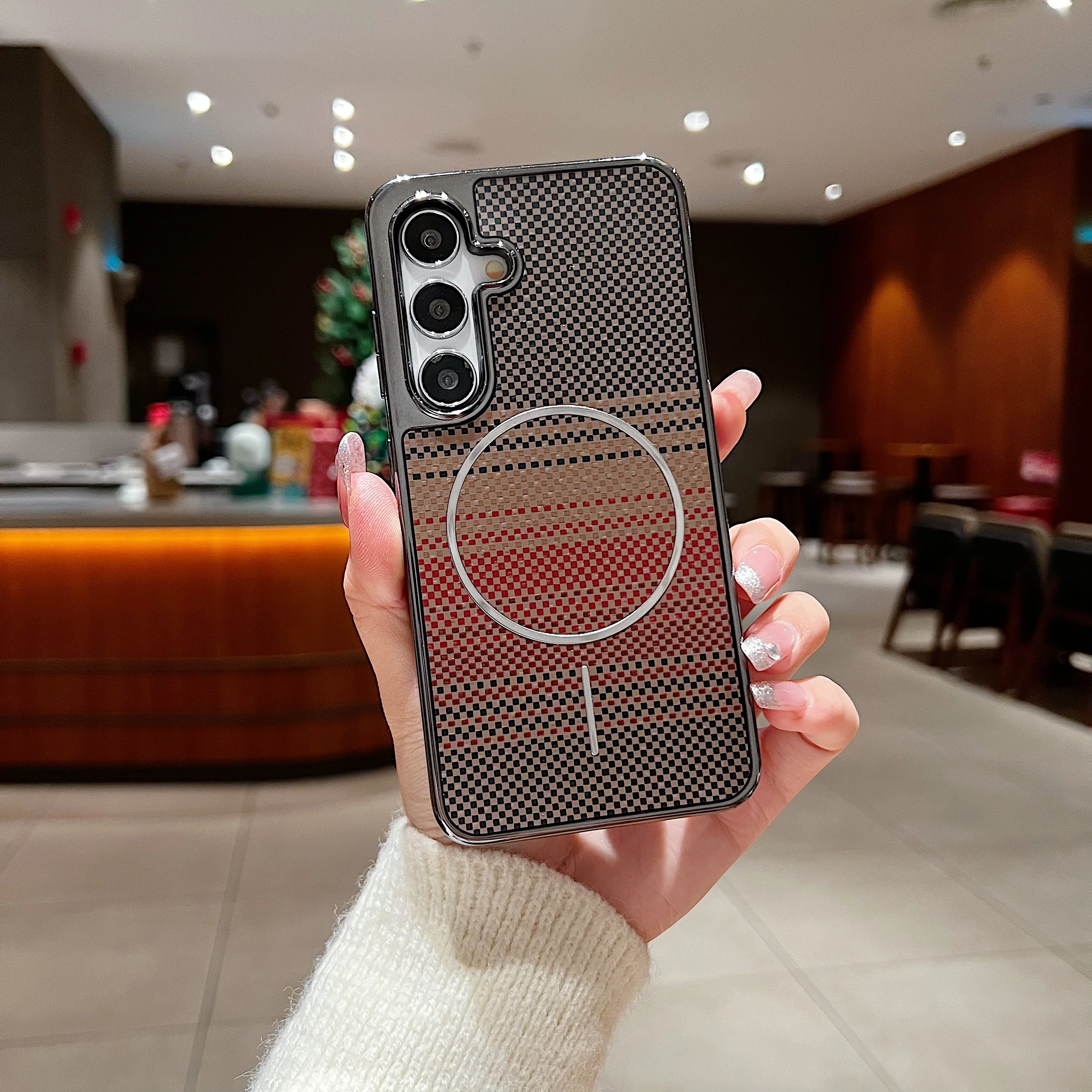 LuxuryKase Carbon Fiber Magnetic Case | Compatible with Mag-Safe | Slim Shockproof Protective Cover | Precise Cutouts & Anti-Scratch | Wireless Charging Support For iPhone & Samsung - Image 26