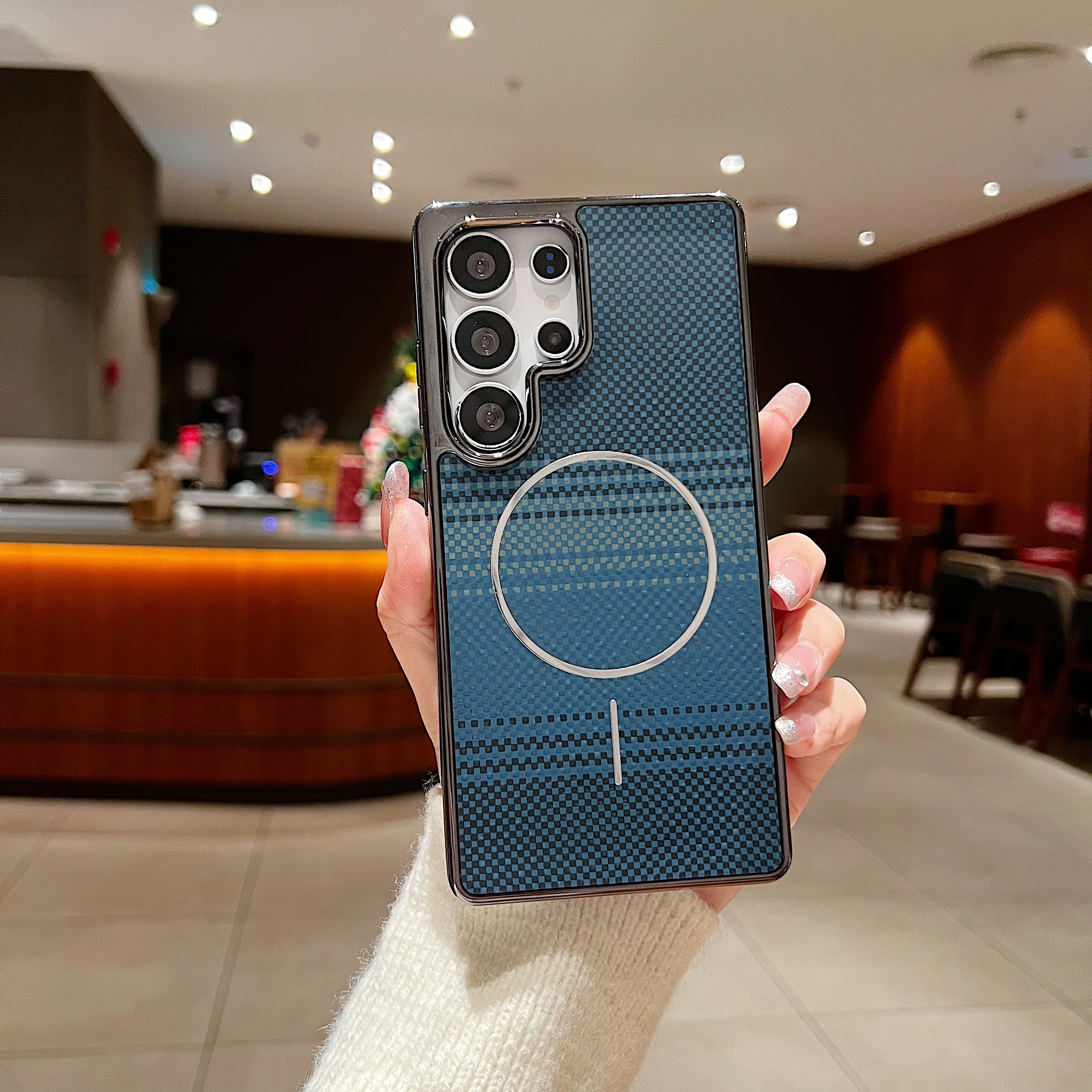 LuxuryKase Carbon Fiber Magnetic Case | Compatible with Mag-Safe | Slim Shockproof Protective Cover | Precise Cutouts & Anti-Scratch | Wireless Charging Support For iPhone & Samsung - Image 28