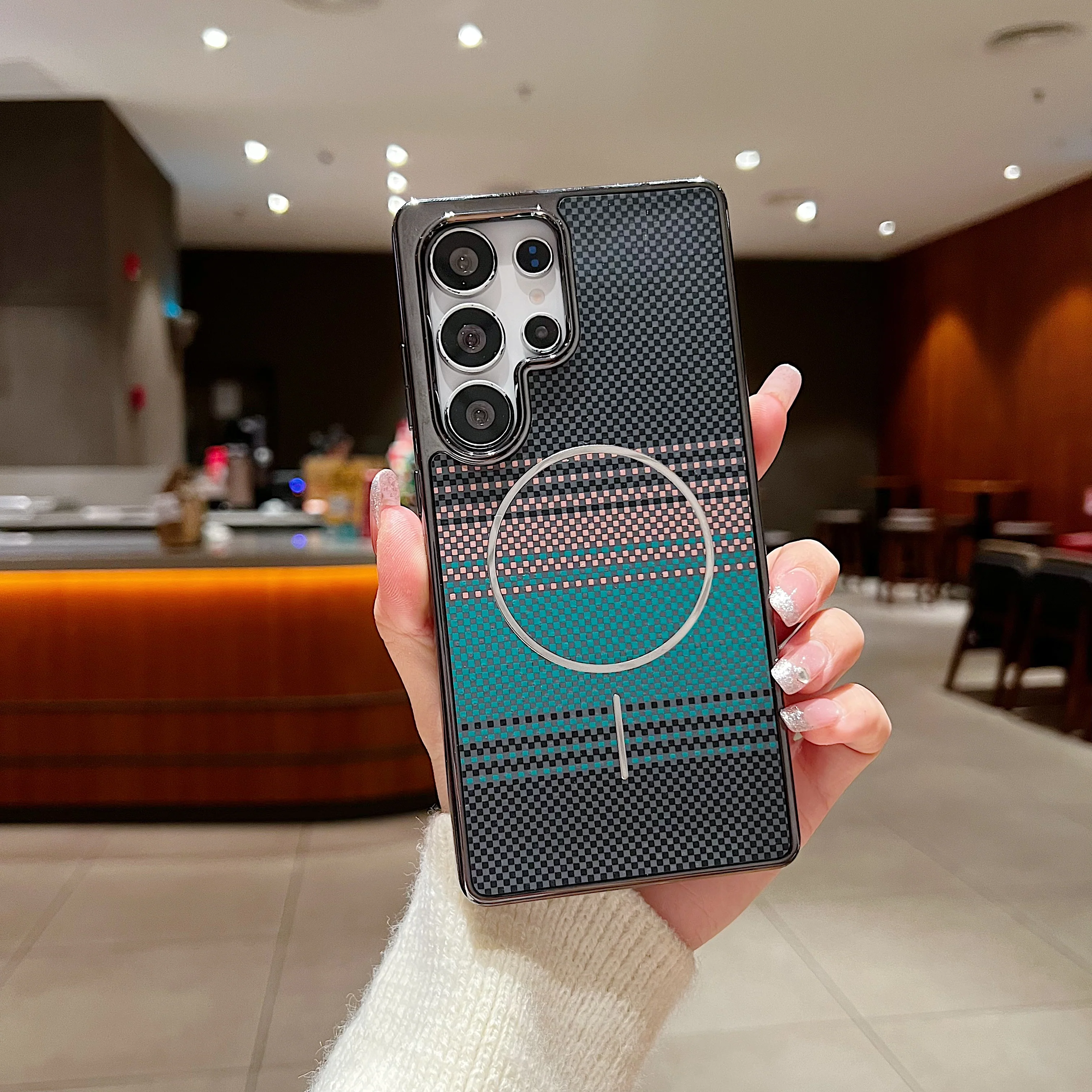 LuxuryKase Carbon Fiber Magnetic Case | Compatible with Mag-Safe | Slim Shockproof Protective Cover | Precise Cutouts & Anti-Scratch | Wireless Charging Support For iPhone & Samsung - Image 29