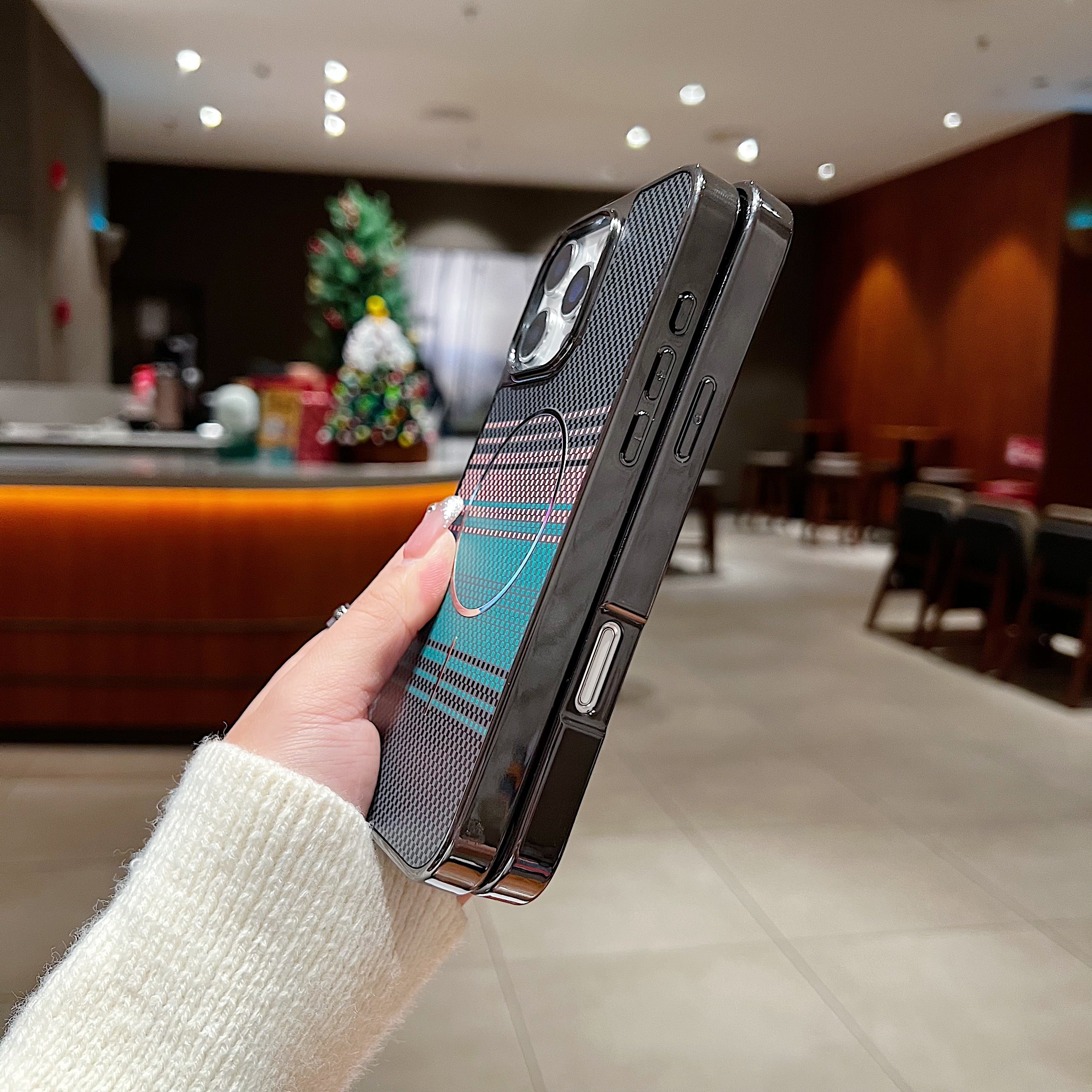 LuxuryKase Carbon Fiber Magnetic Case | Compatible with Mag-Safe | Slim Shockproof Protective Cover | Precise Cutouts & Anti-Scratch | Wireless Charging Support For iPhone & Samsung - Image 5