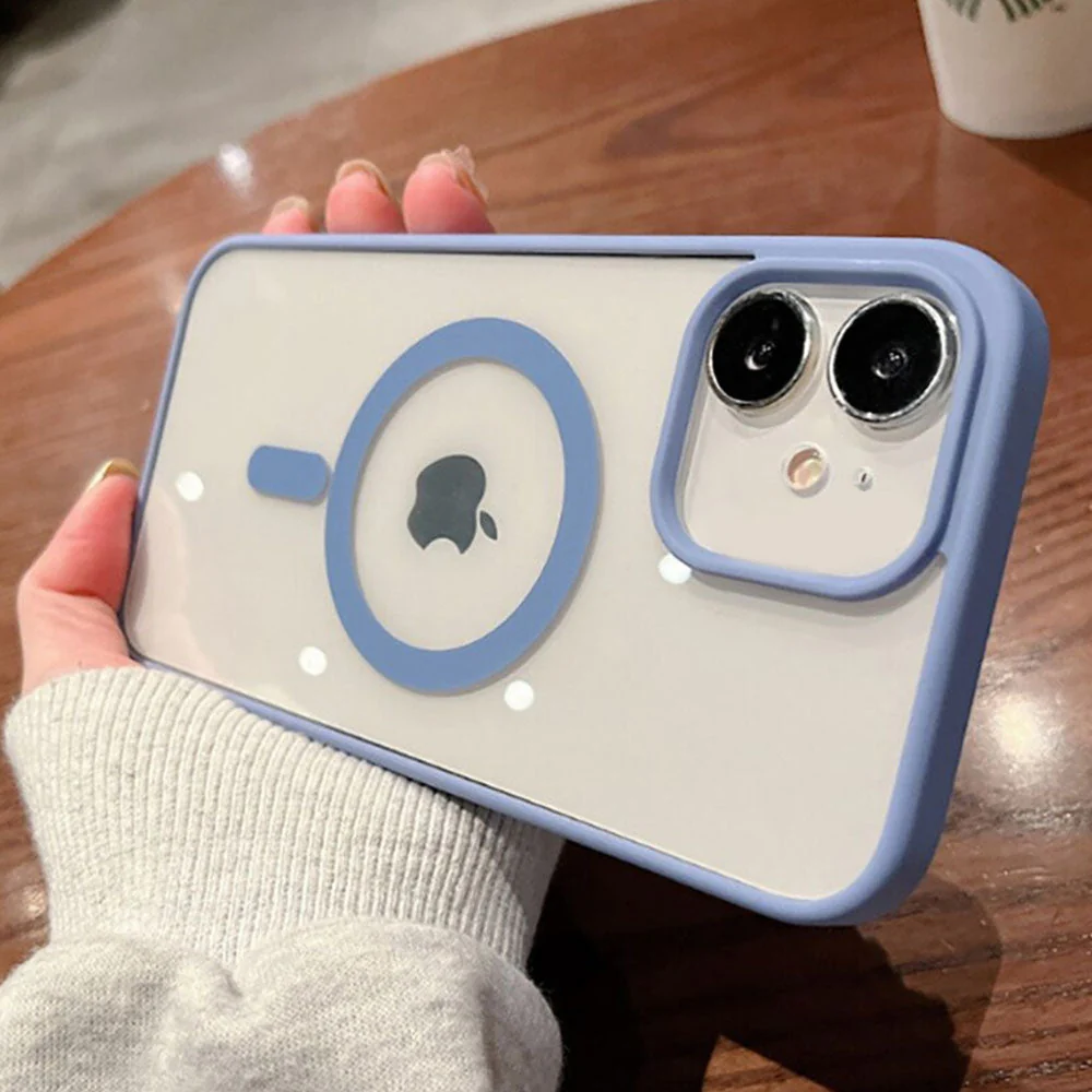 Luxurykase Clear Acrylic Case Compatible Mag-safe Magnetic Wireless Charging Cover For Iphone - Image 14