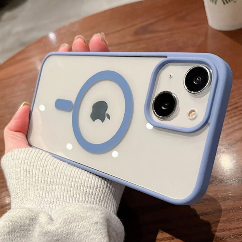 Luxurykase Clear Acrylic Case Compatible Mag-safe Magnetic Wireless Charging Cover For Iphone - Image 16