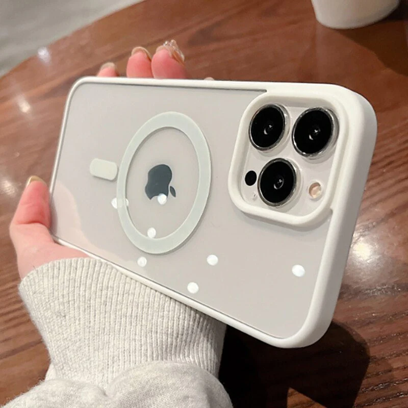 Luxurykase Clear Acrylic Case Compatible Mag-safe Magnetic Wireless Charging Cover For Iphone - Image 18