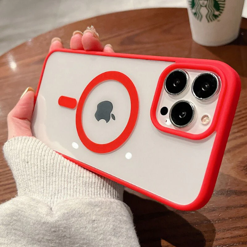 Luxurykase Clear Acrylic Case Compatible Mag-safe Magnetic Wireless Charging Cover For Iphone - Image 9