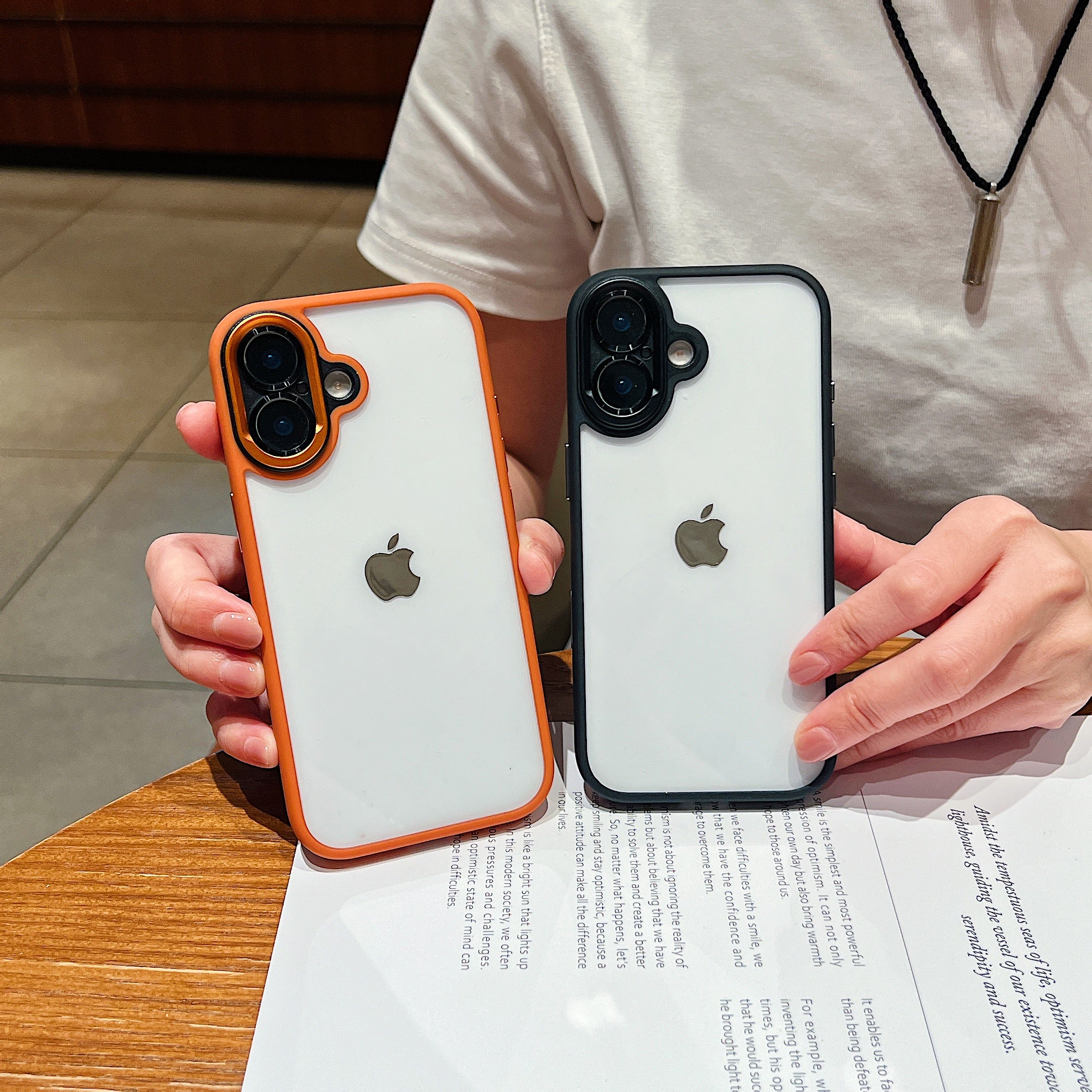 LuxuryKase Clear Bumper Case | Camera Control Button Protection | Anti-Yellow Transparent Hard Back | Soft TPU Shockproof Frame | Full Camera Coverage with Raised Edges For iPhone - Image 2