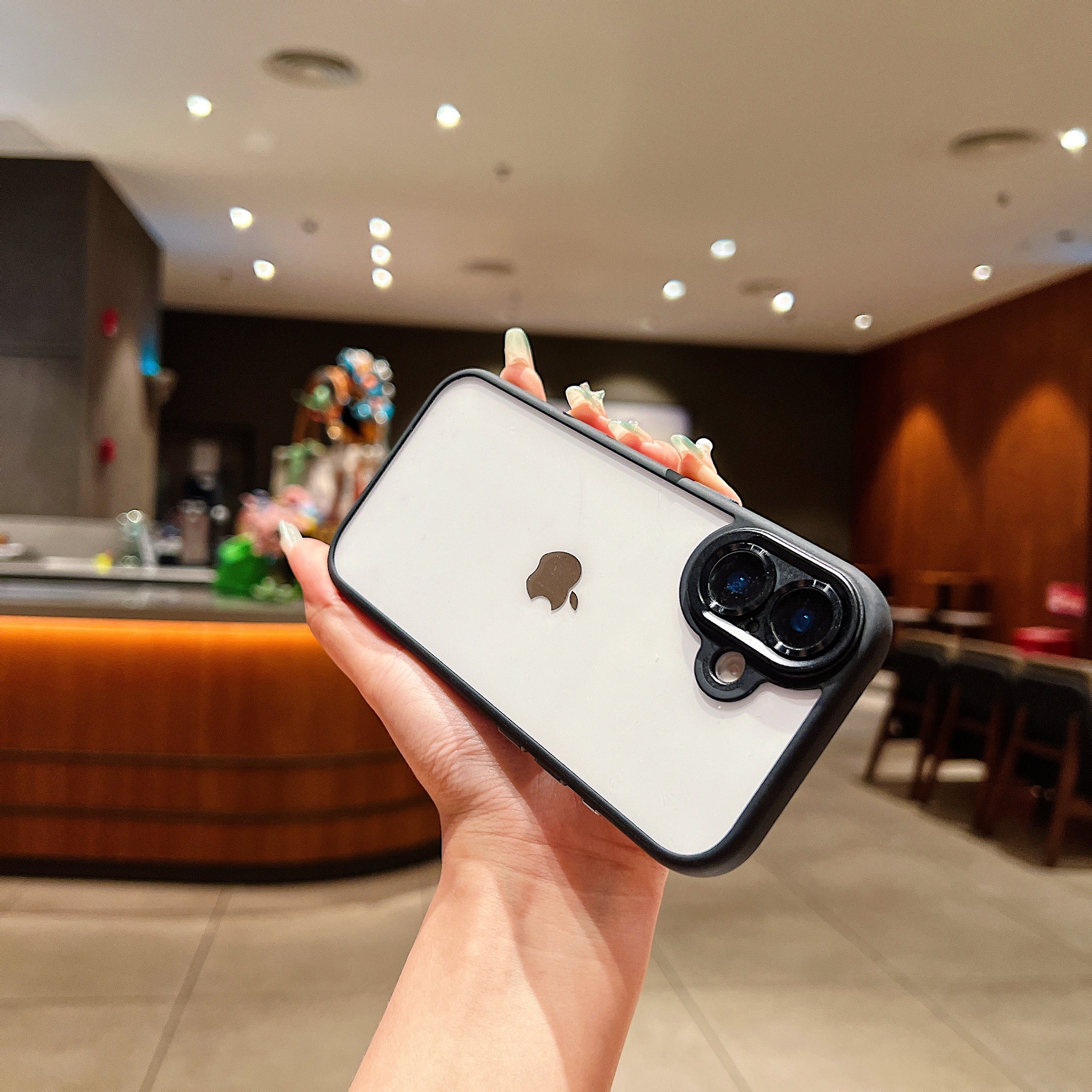 LuxuryKase Clear Bumper Case | Camera Control Button Protection | Anti-Yellow Transparent Hard Back | Soft TPU Shockproof Frame | Full Camera Coverage with Raised Edges For iPhone - Image 6