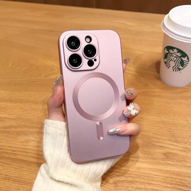 LuxuryKase Premium Mag-Safe Case | Shockproof & Anti-Scratch Cover | Soft Silicone with Wireless Charging | Camera Lens Guard For iPhone & Samsung Series - Image 13