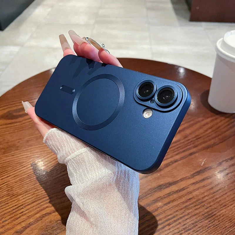 LuxuryKase Premium Mag-Safe Case | Shockproof & Anti-Scratch Cover | Soft Silicone with Wireless Charging | Camera Lens Guard For iPhone & Samsung Series - Image 17