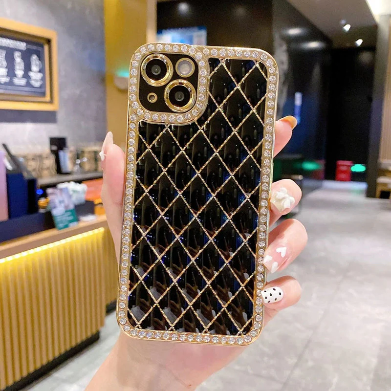 LuxuryKase Electroplated Glitter Diamond Rhinestone Phone Case For Iphone - Image 11