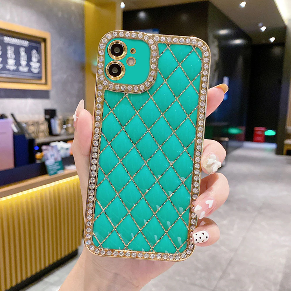 LuxuryKase Electroplated Glitter Diamond Rhinestone Phone Case For Iphone - Image 12