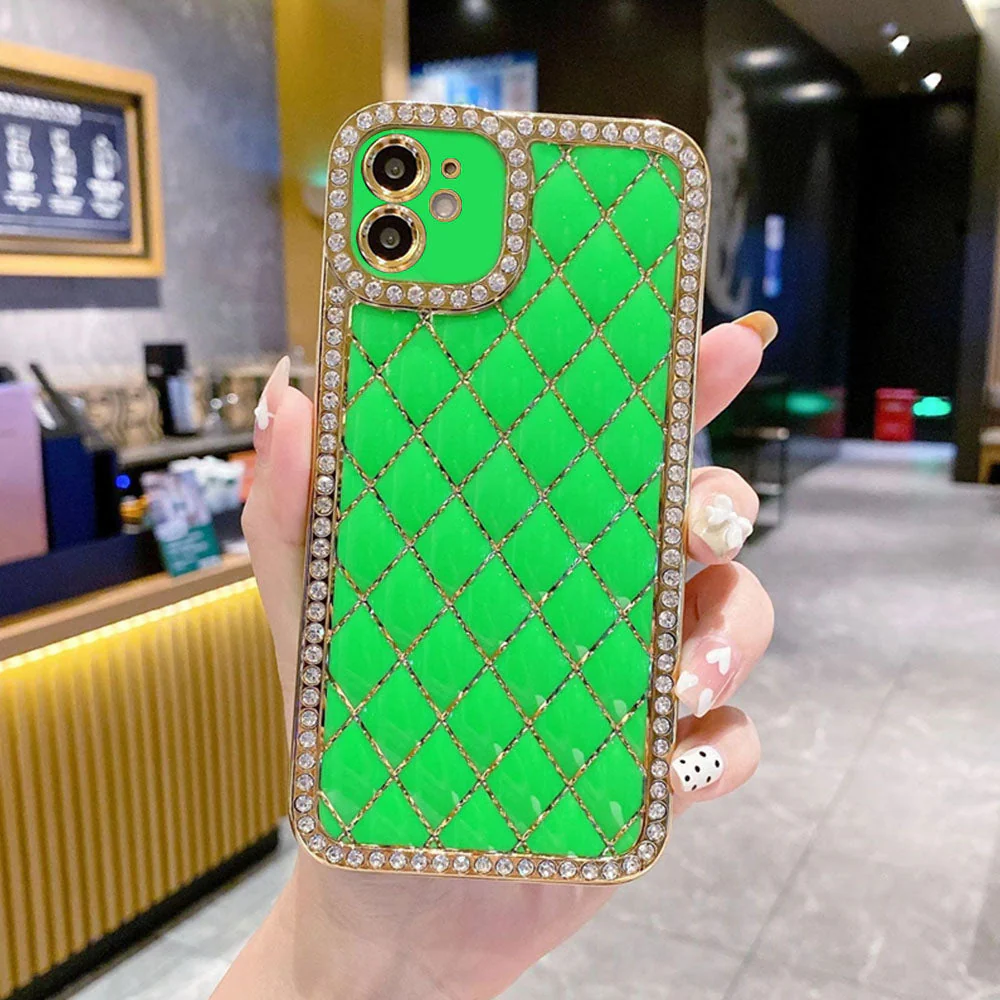 LuxuryKase Electroplated Glitter Diamond Rhinestone Phone Case For Iphone - Image 15