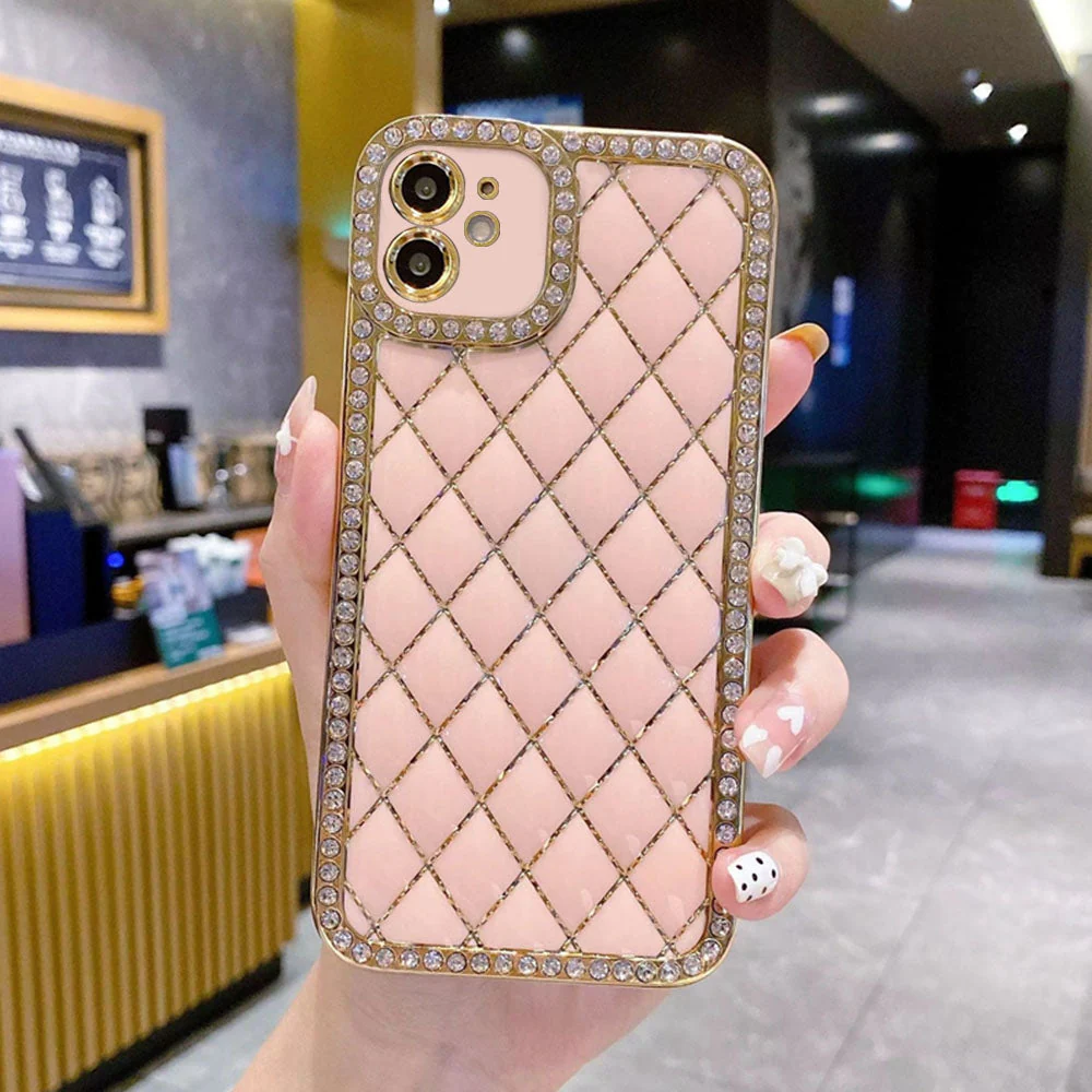 LuxuryKase Electroplated Glitter Diamond Rhinestone Phone Case For Iphone - Image 18