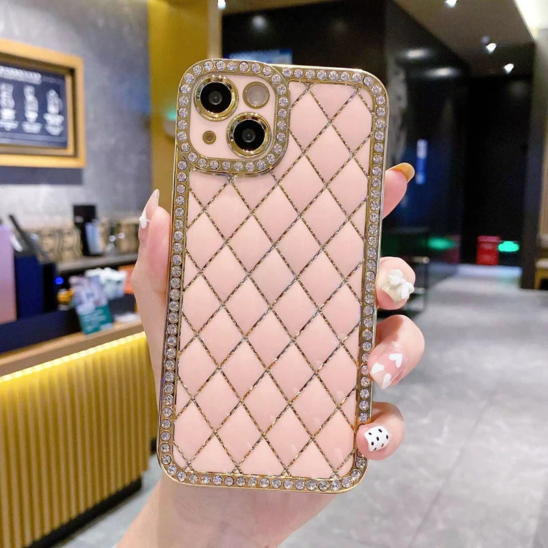 LuxuryKase Electroplated Glitter Diamond Rhinestone Phone Case For Iphone - Image 20