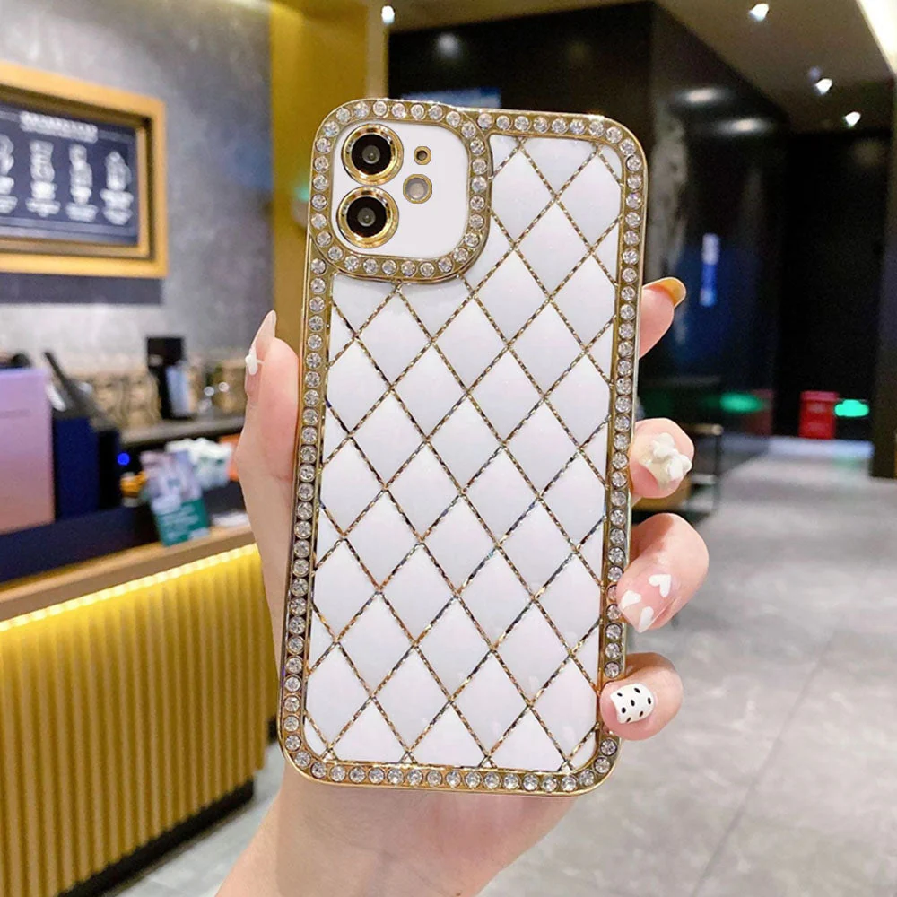 LuxuryKase Electroplated Glitter Diamond Rhinestone Phone Case For Iphone - Image 27