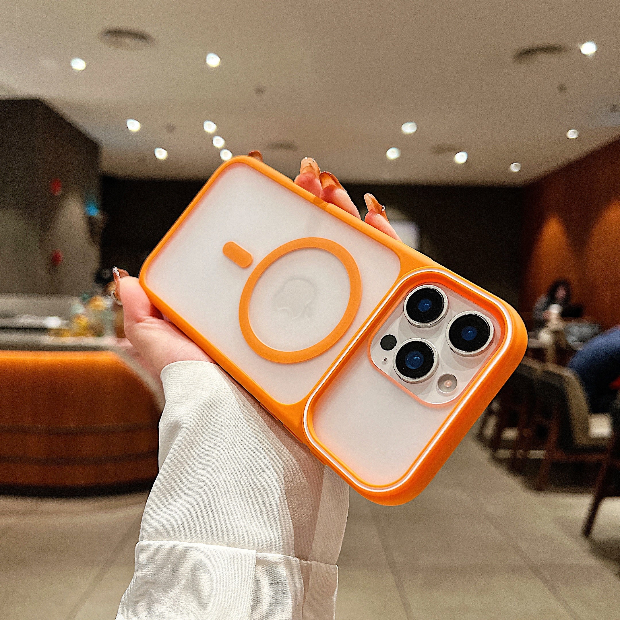 LuxuryKase Frosted Clear Mag-Safe Case | Translucent Matte Back | Soft TPU Bumper + Hard PC Back | Raised Camera Protection | Wireless Charging Compatible For iPhone & Samsung Series - Image 17