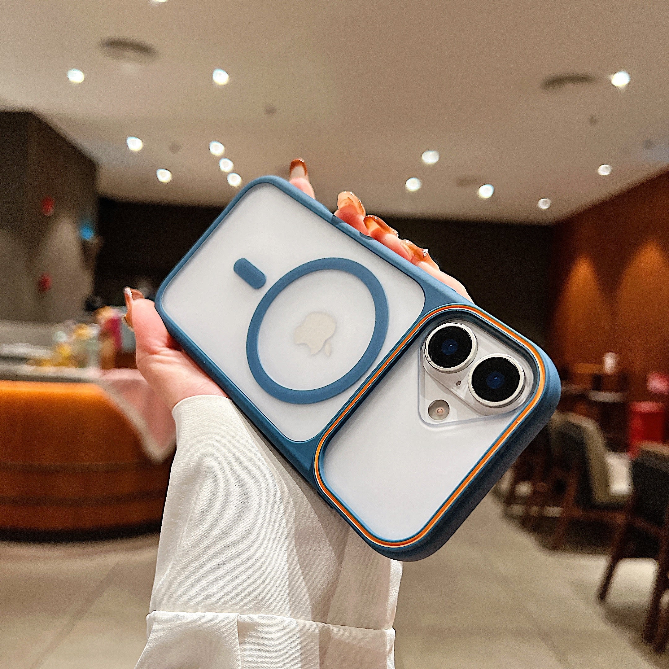 LuxuryKase Frosted Clear Mag-Safe Case | Translucent Matte Back | Soft TPU Bumper + Hard PC Back | Raised Camera Protection | Wireless Charging Compatible For iPhone & Samsung Series - Image 20