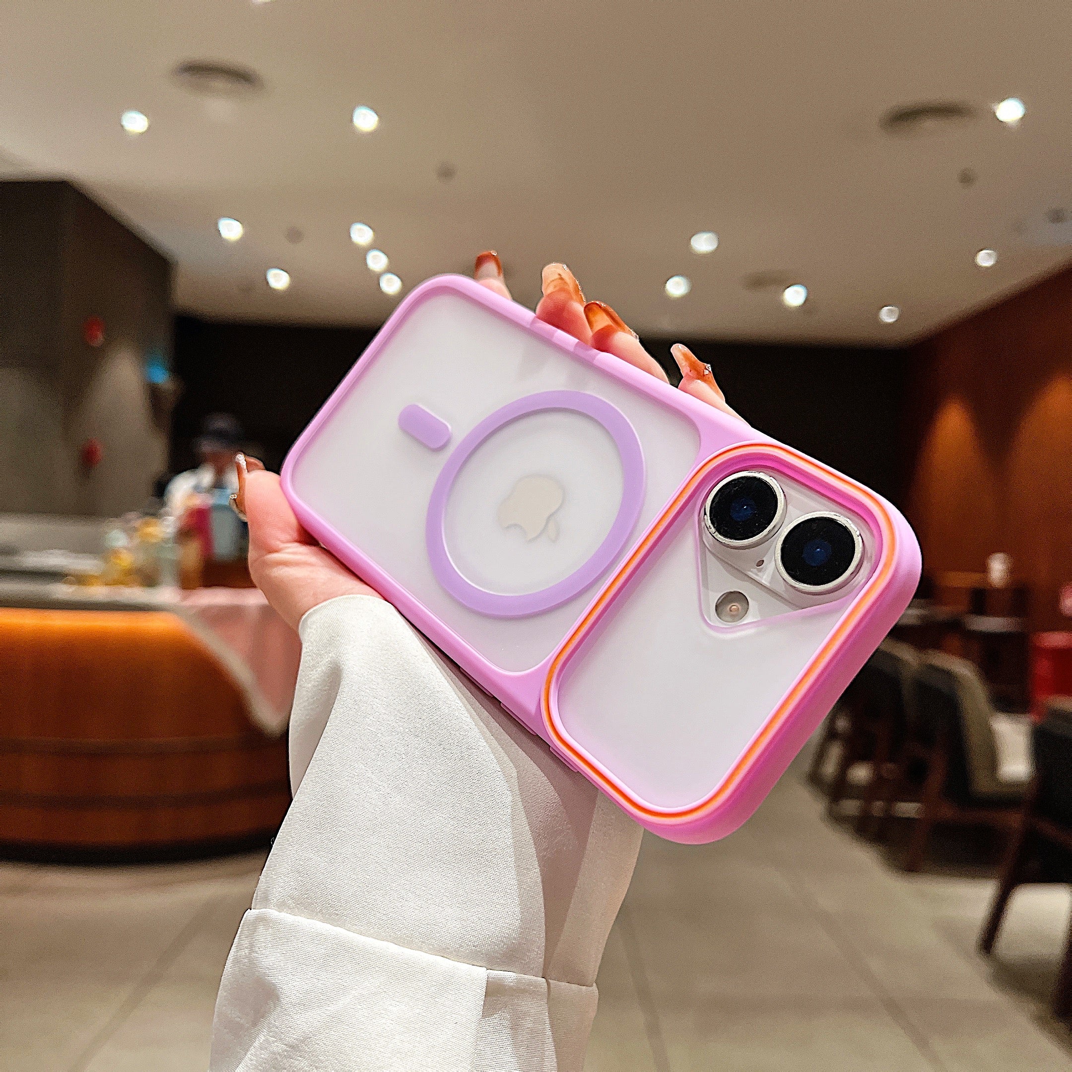 LuxuryKase Frosted Clear Mag-Safe Case | Translucent Matte Back | Soft TPU Bumper + Hard PC Back | Raised Camera Protection | Wireless Charging Compatible For iPhone & Samsung Series - Image 24