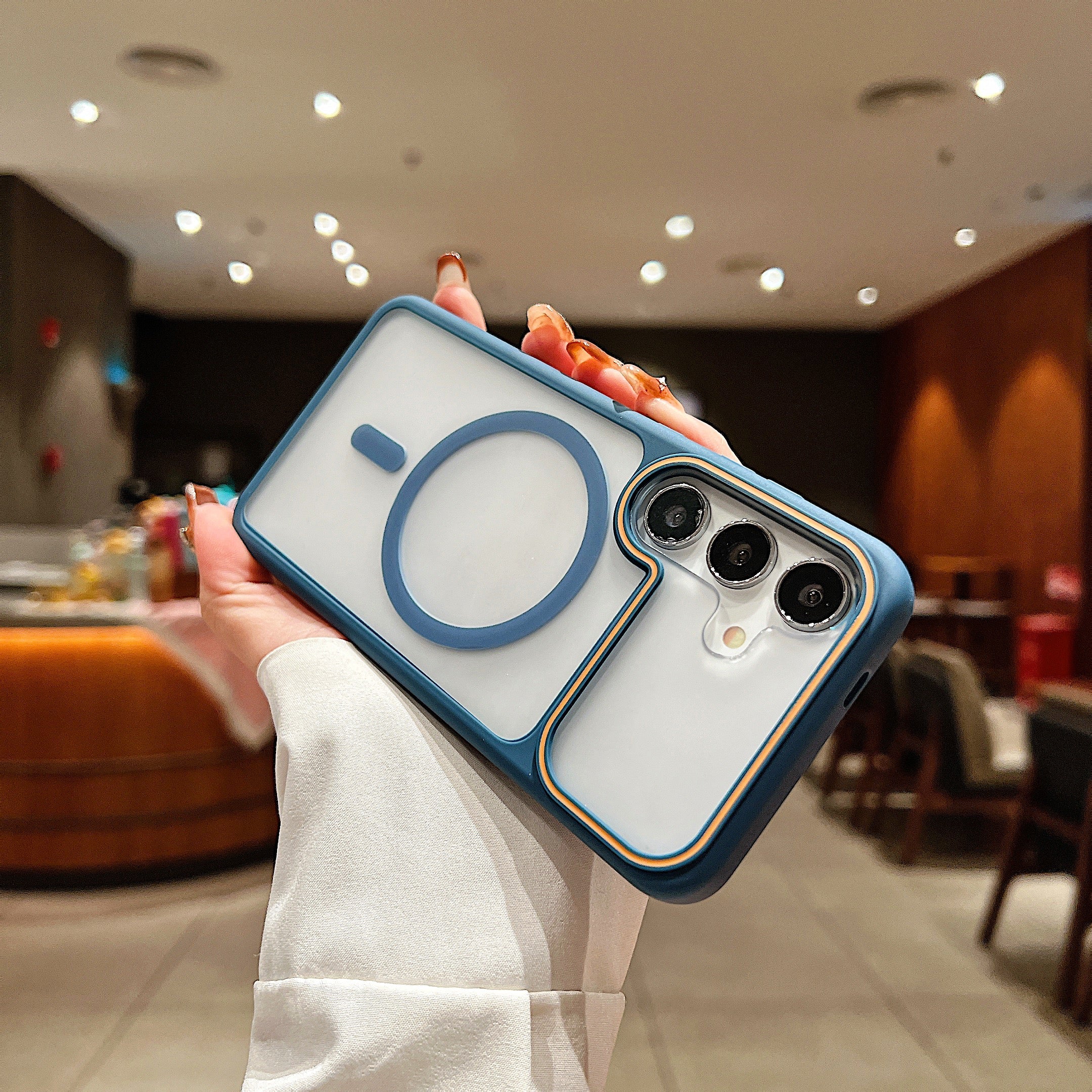 LuxuryKase Frosted Clear Mag-Safe Case | Translucent Matte Back | Soft TPU Bumper + Hard PC Back | Raised Camera Protection | Wireless Charging Compatible For iPhone & Samsung Series - Image 32