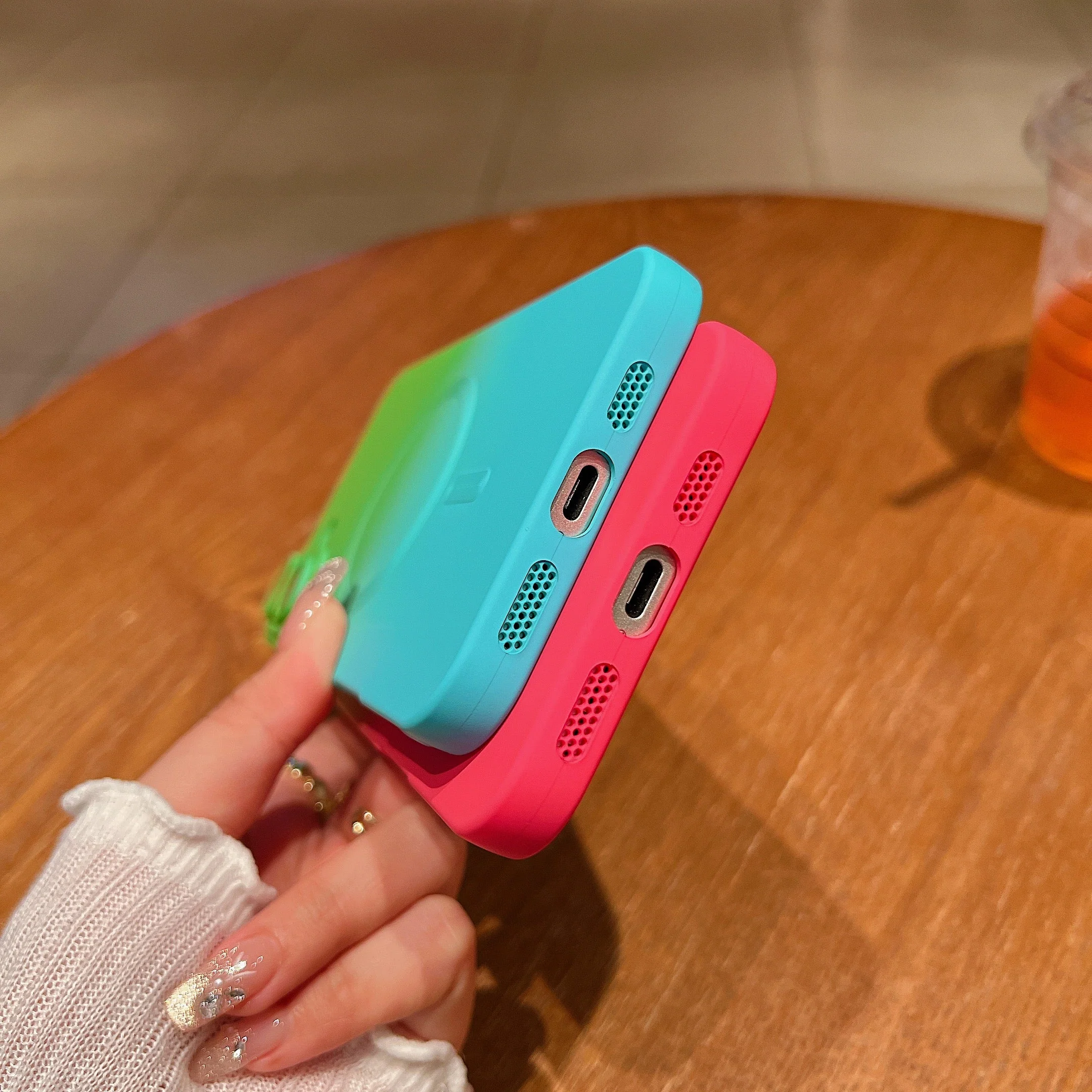 LuxuryKase Gradient Compatible Case for iPhone 16 Plus | Soft Silicone Shockproof Cover with Camera Protection | Slim Lightweight Design | Smooth Touch & Durable - Image 6
