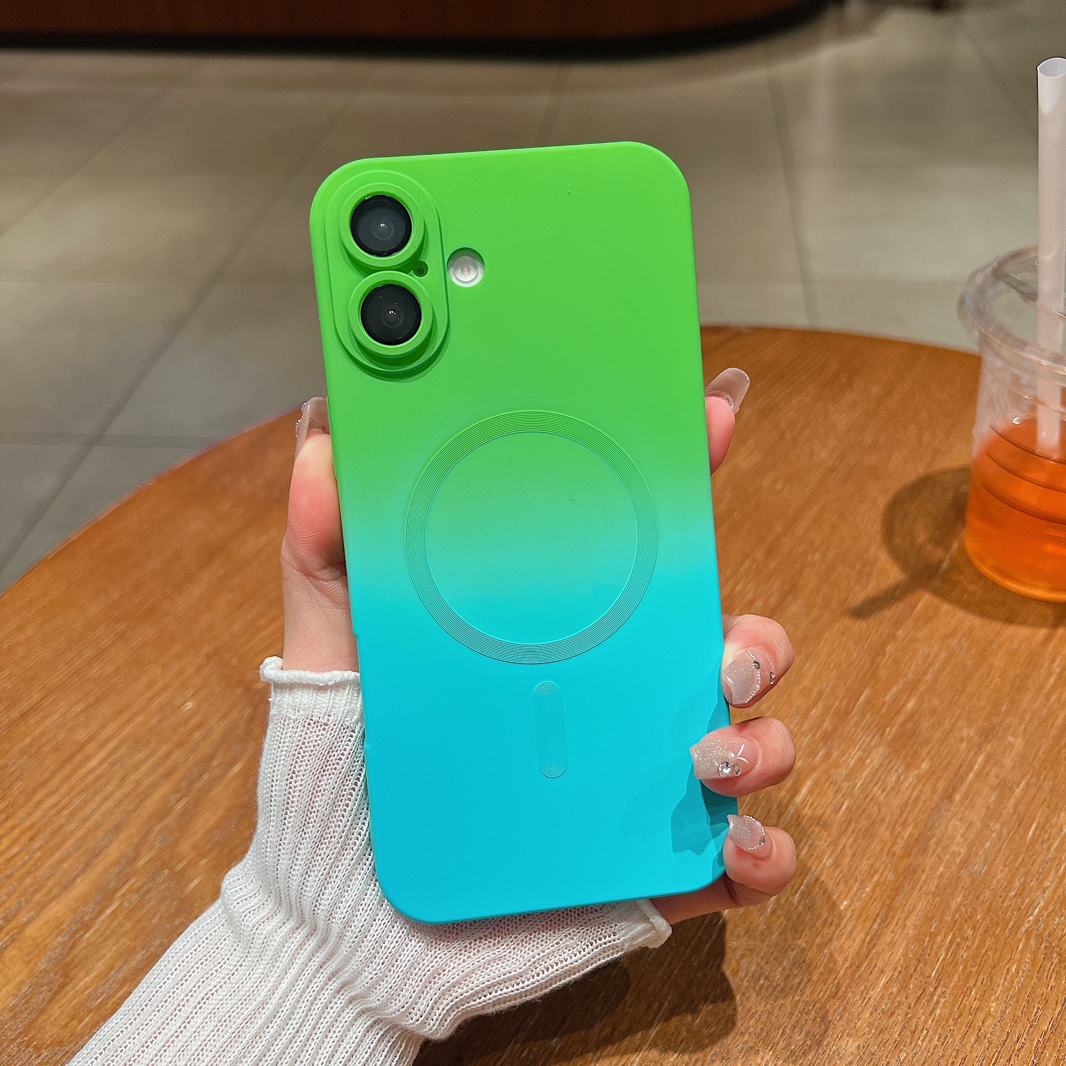 LuxuryKase Gradient Compatible Case for iPhone 16 Plus | Soft Silicone Shockproof Cover with Camera Protection | Slim Lightweight Design | Smooth Touch & Durable - Image 7