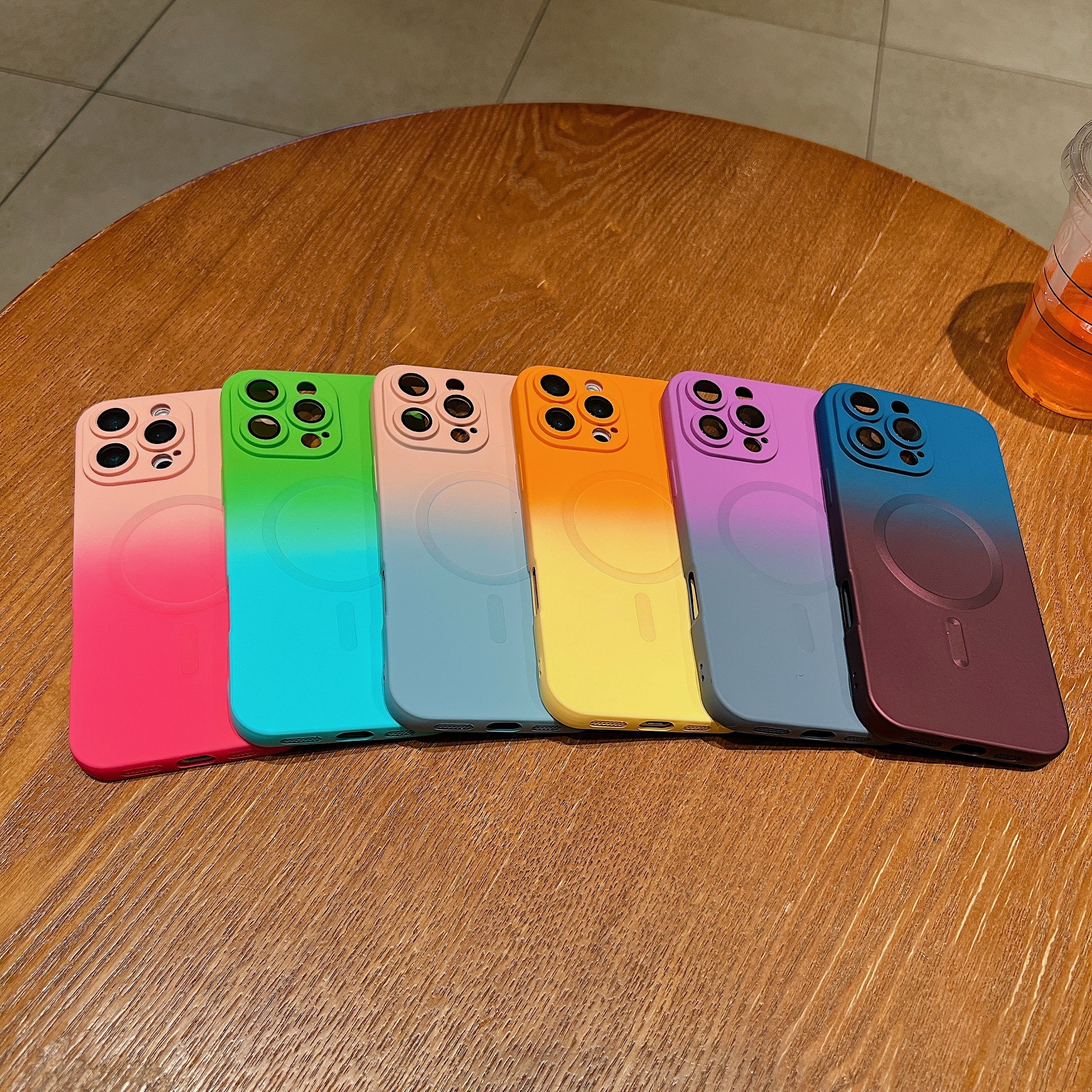 LuxuryKase Gradient Compatible Case for iPhone 16 Pro Max | Soft Silicone Shockproof Cover with Camera Protection | Slim Lightweight Design | Smooth Touch & Durable - Image 2