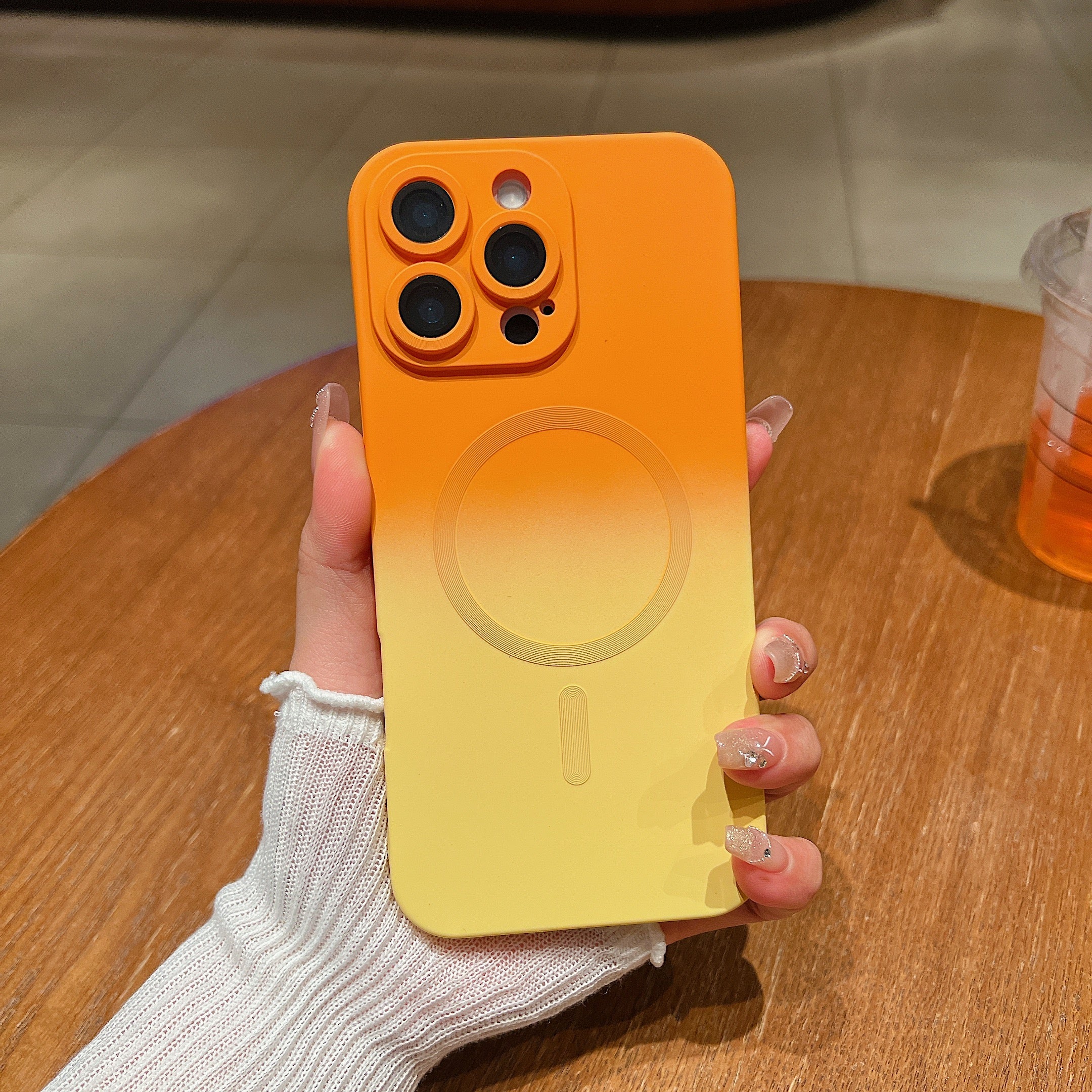 LuxuryKase Gradient Compatible Case for iPhone 16 Pro Max | Soft Silicone Shockproof Cover with Camera Protection | Slim Lightweight Design | Smooth Touch & Durable - Image 9