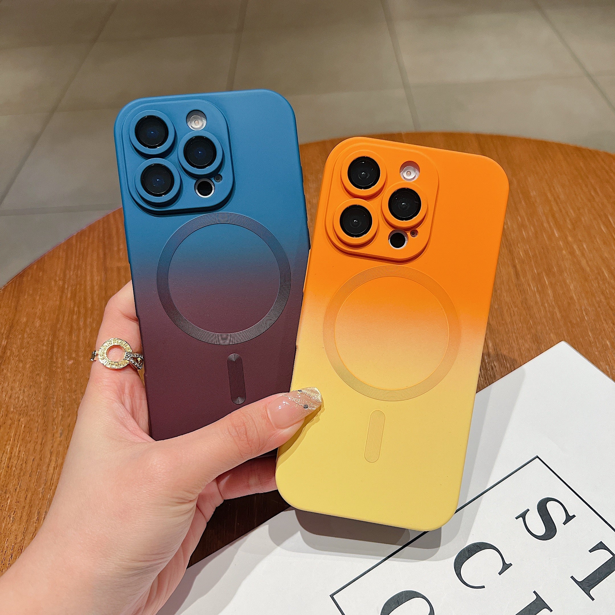 LuxuryKase Gradient Compatible Case for iPhone 16 Pro | Soft Silicone Shockproof Cover with Camera Protection | Slim Lightweight Design | Smooth Touch & Durable - Image 5