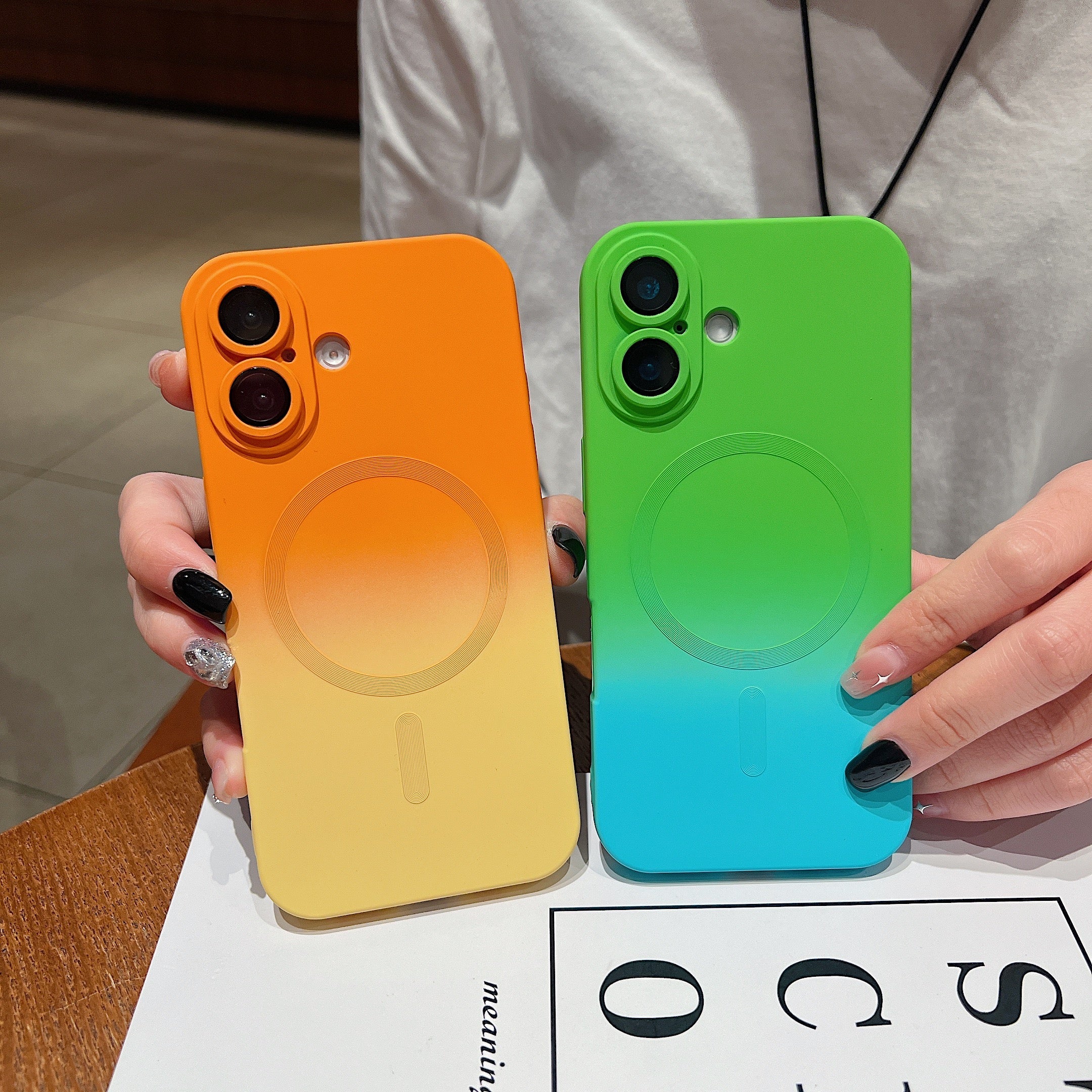 LuxuryKase Gradient Compatible Case for iPhone 16 | Soft Silicone Shockproof Cover with Camera Protection | Slim Lightweight Design | Smooth Touch & Durable - Image 5