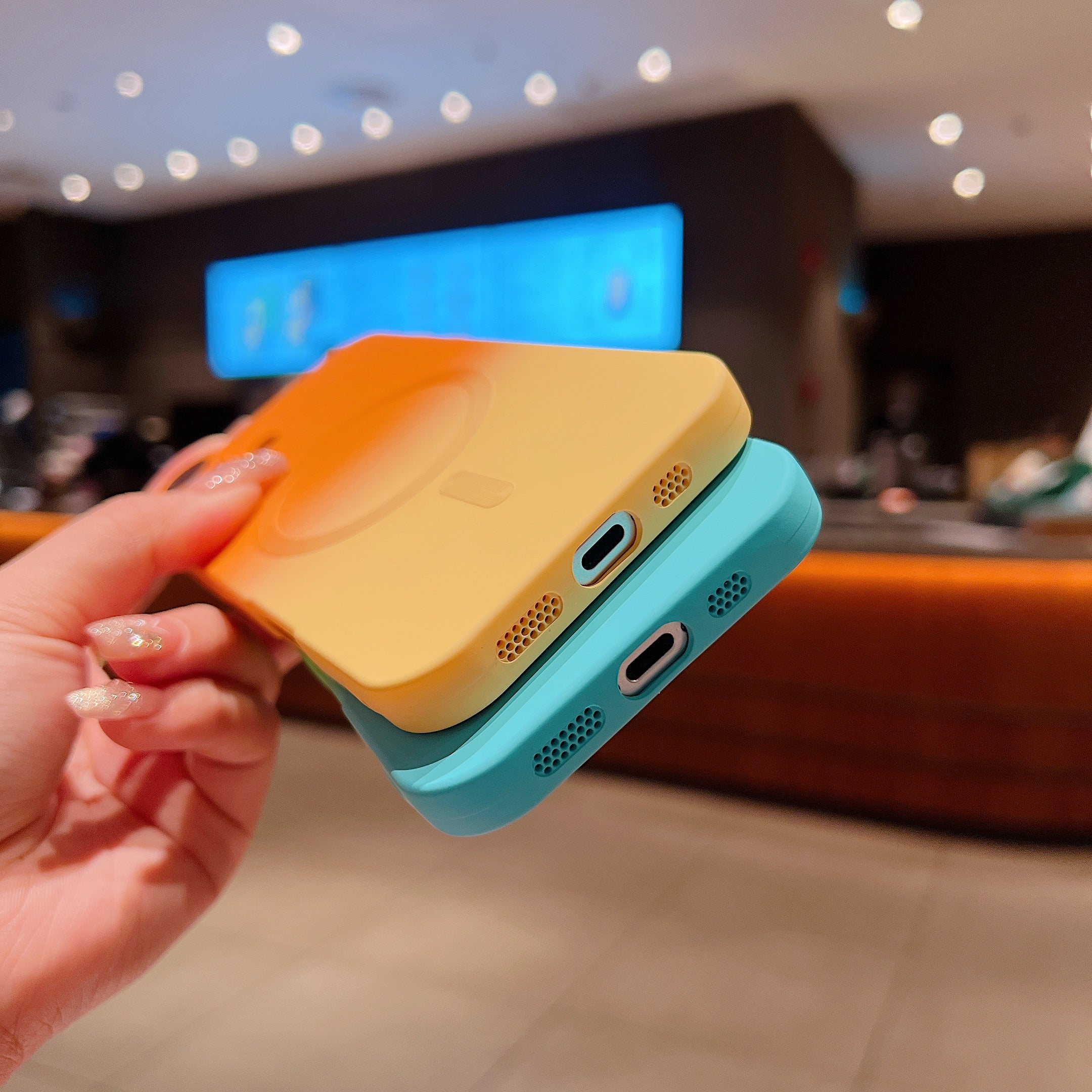 LuxuryKase Gradient Compatible Case for iPhone 16 | Soft Silicone Shockproof Cover with Camera Protection | Slim Lightweight Design | Smooth Touch & Durable - Image 6