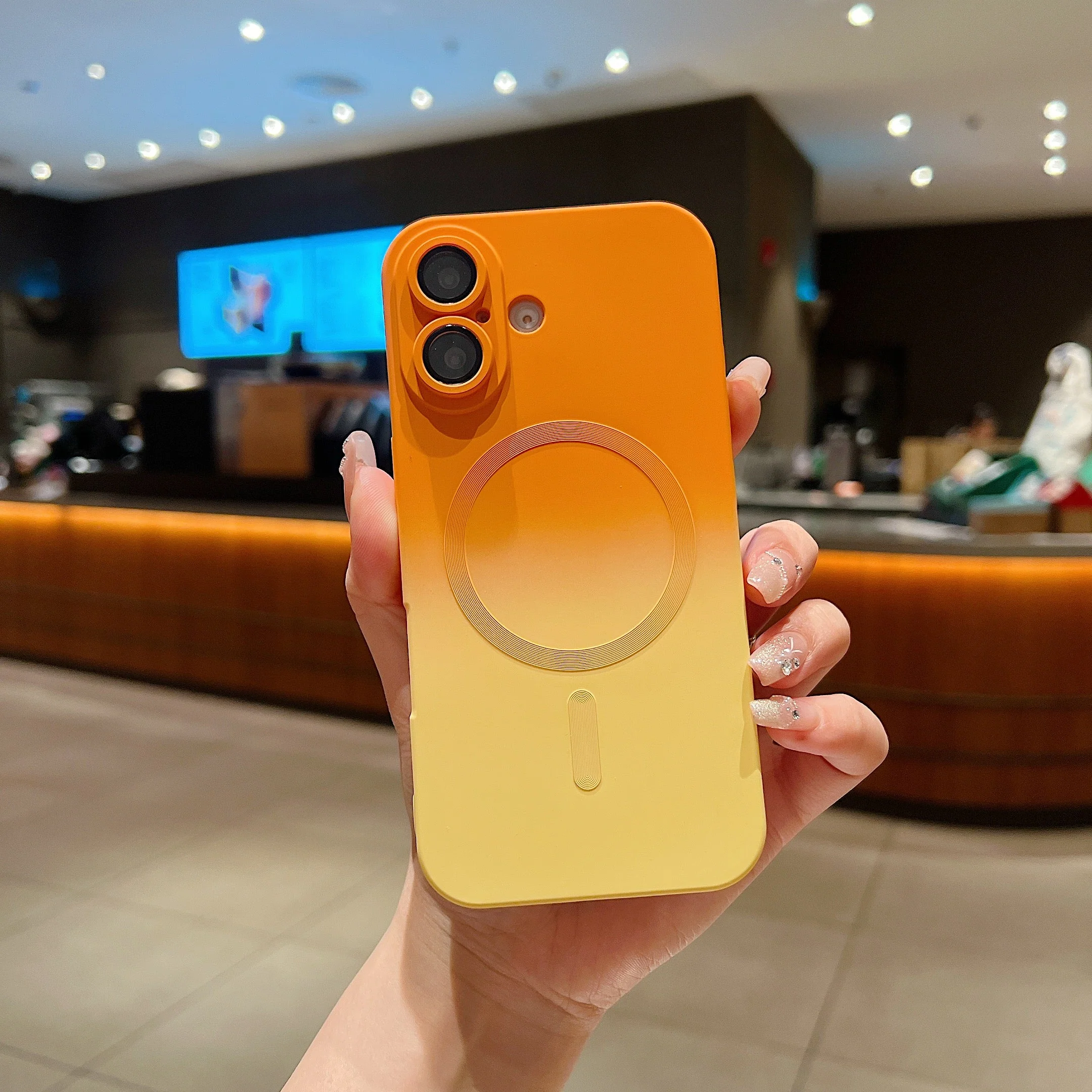 LuxuryKase Gradient Compatible Case for iPhone 16 | Soft Silicone Shockproof Cover with Camera Protection | Slim Lightweight Design | Smooth Touch & Durable - Image 9