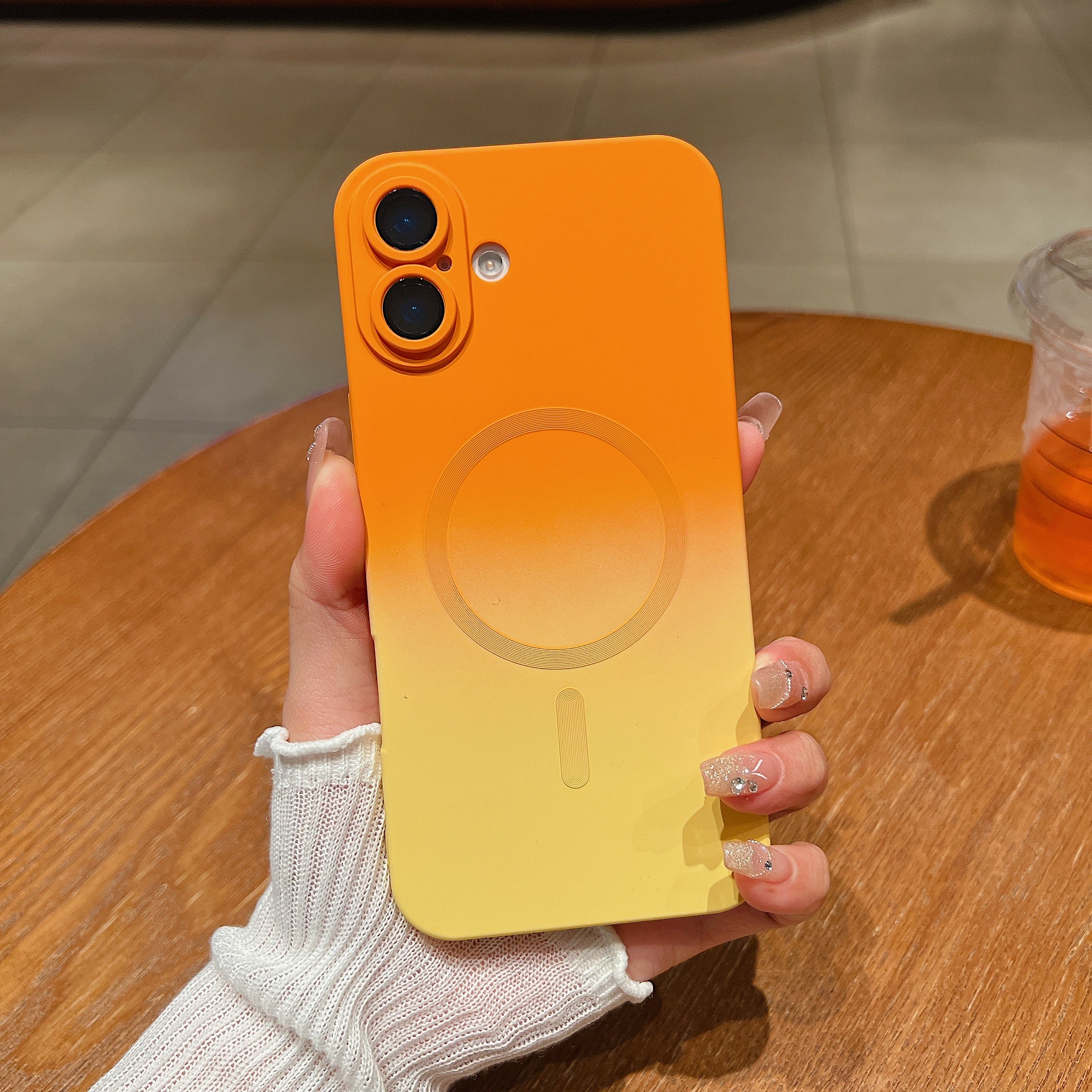 LuxuryKase Gradient Mag-Safe Case | Soft Silicone Shockproof Cover with Camera Protection | Slim Lightweight Design | Smooth Touch & Durable For iPhone - Image 23