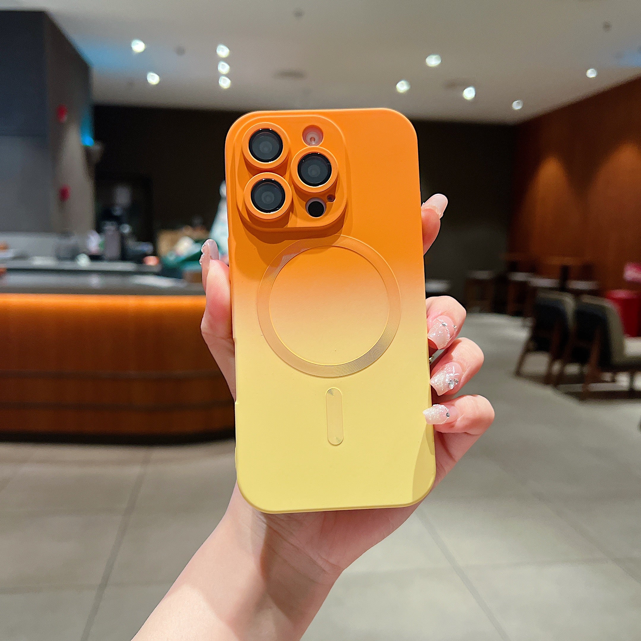 LuxuryKase Gradient Mag-Safe Case | Soft Silicone Shockproof Cover with Camera Protection | Slim Lightweight Design | Smooth Touch & Durable For iPhone - Image 29
