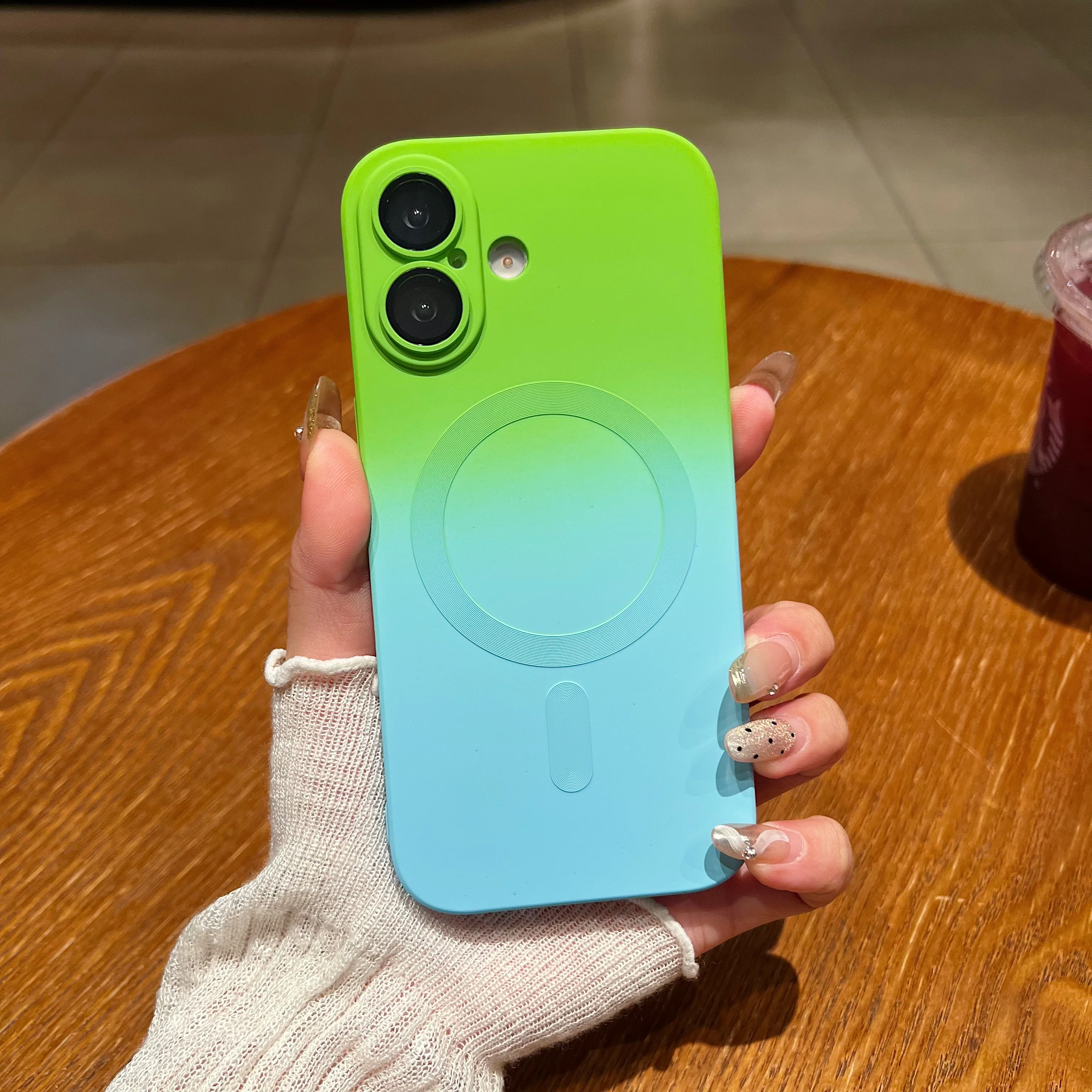 LuxuryKase Gradient Mag-Safe Case | Soft Silicone Shockproof Cover with Camera Protection | Slim Lightweight Design | Smooth Touch & Durable For iPhone - Image 33