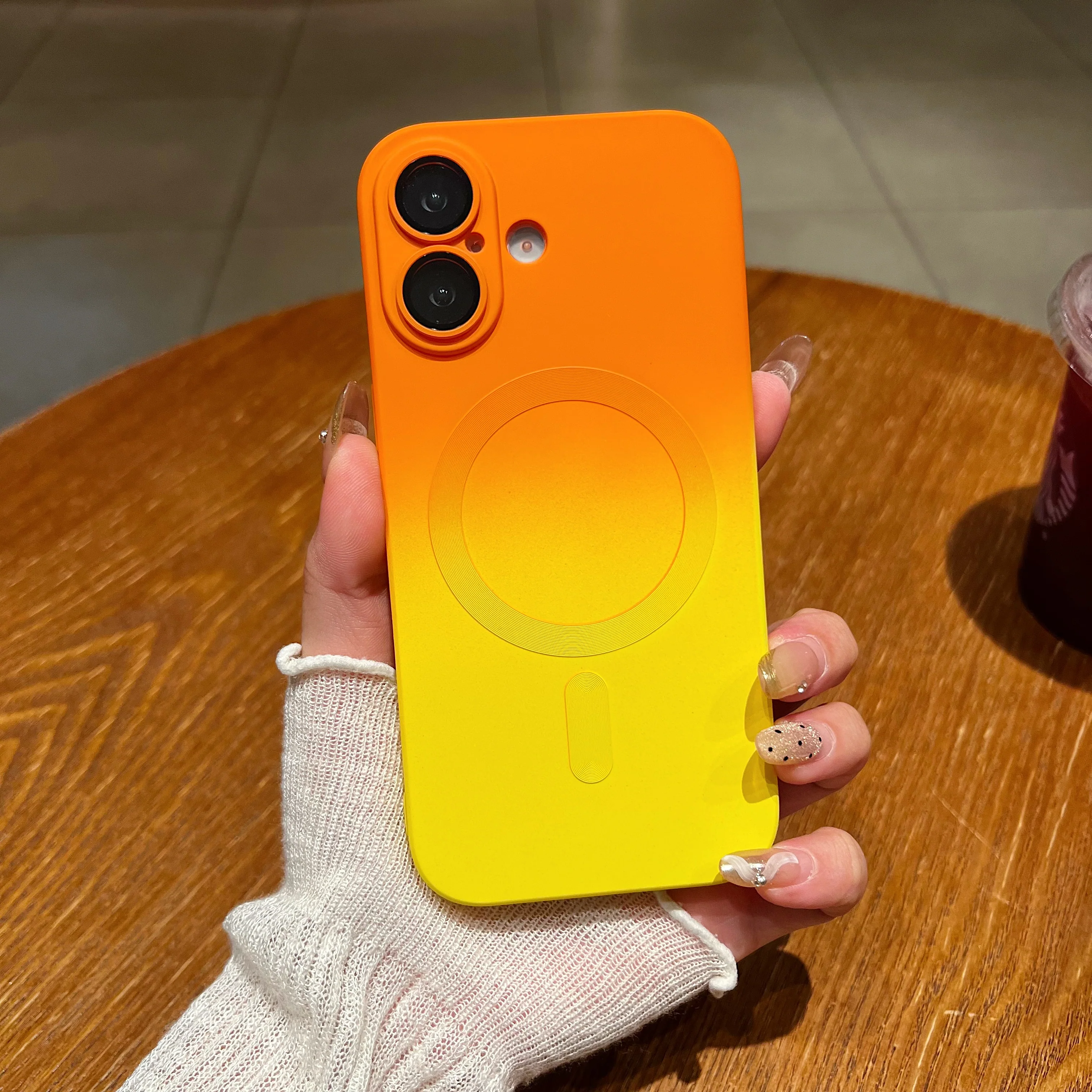 LuxuryKase Gradient Mag-Safe Case | Soft Silicone Shockproof Cover with Camera Protection | Slim Lightweight Design | Smooth Touch & Durable For iPhone - Image 35