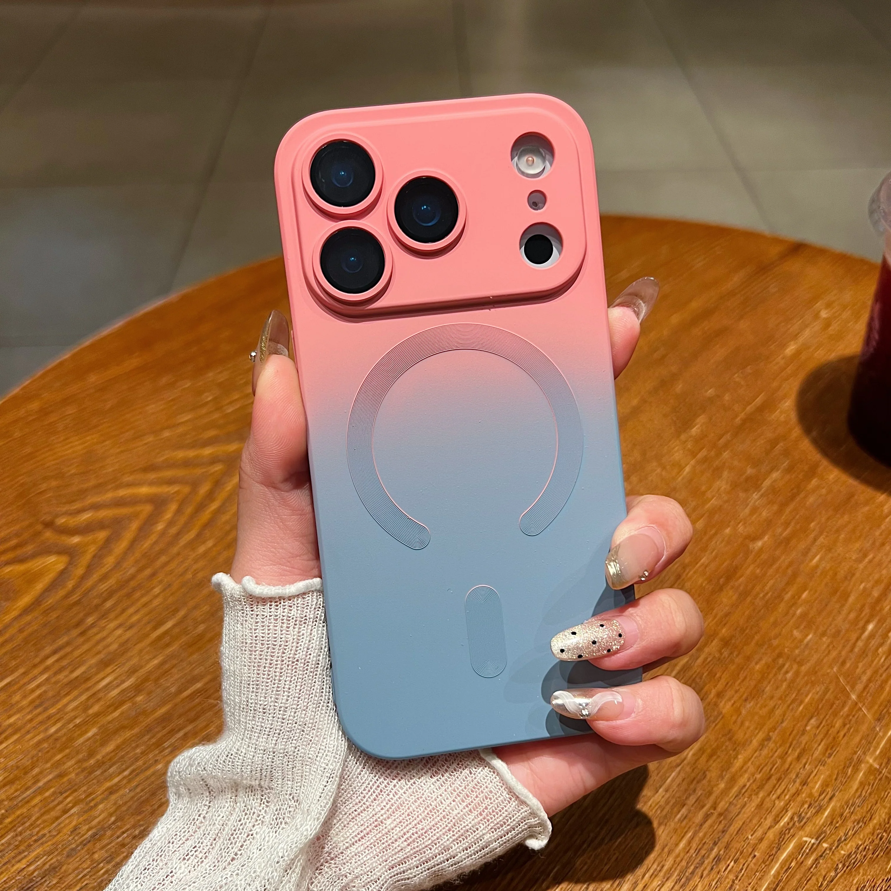 LuxuryKase Gradient Mag-Safe Case | Soft Silicone Shockproof Cover with Camera Protection | Slim Lightweight Design | Smooth Touch & Durable For iPhone - Image 38